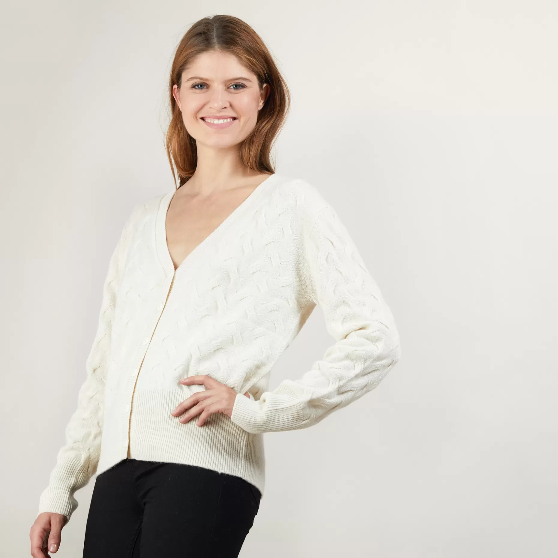 Maison Montagut Cardigan A Fantaisie De Torsades En Cachemire - Fiona>Femme Vestes Et Gilets