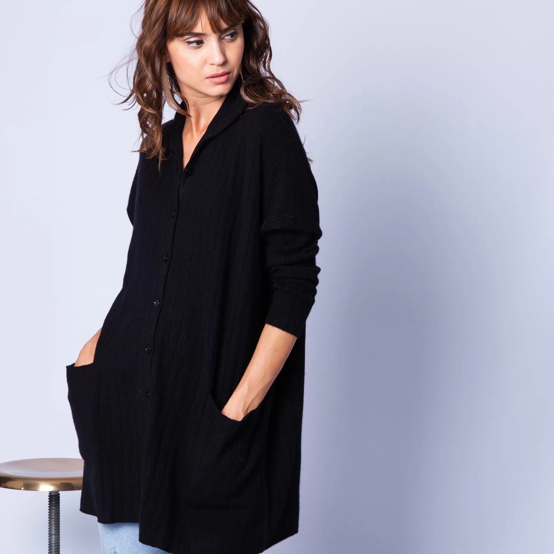 Maison Montagut Grande Veste A Boutons En Cachemire - Gaston>Femme Vestes Et Gilets