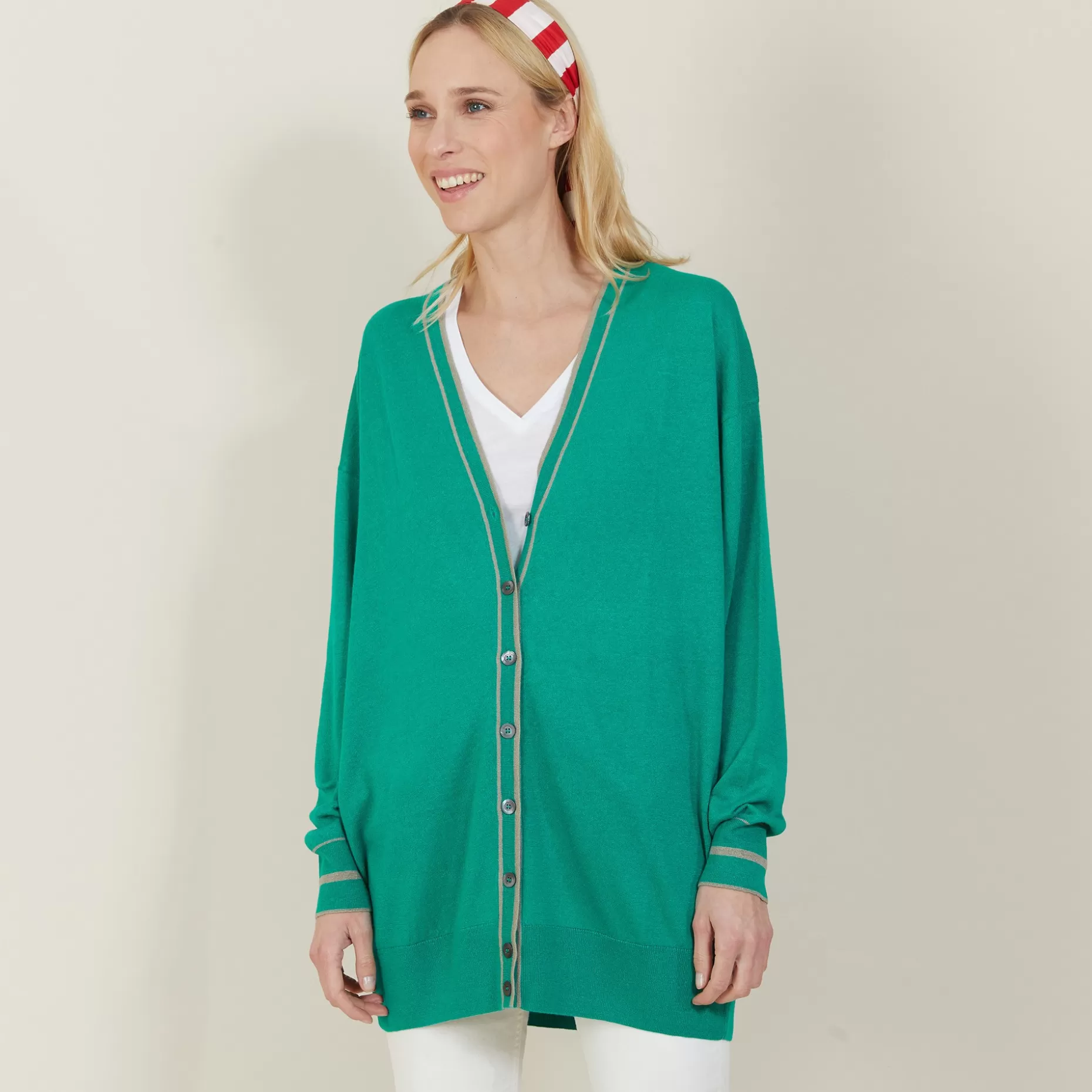 Maison Montagut Long Cardigan En Lin Cachemire - Narcissa>Femme Vestes Et Gilets