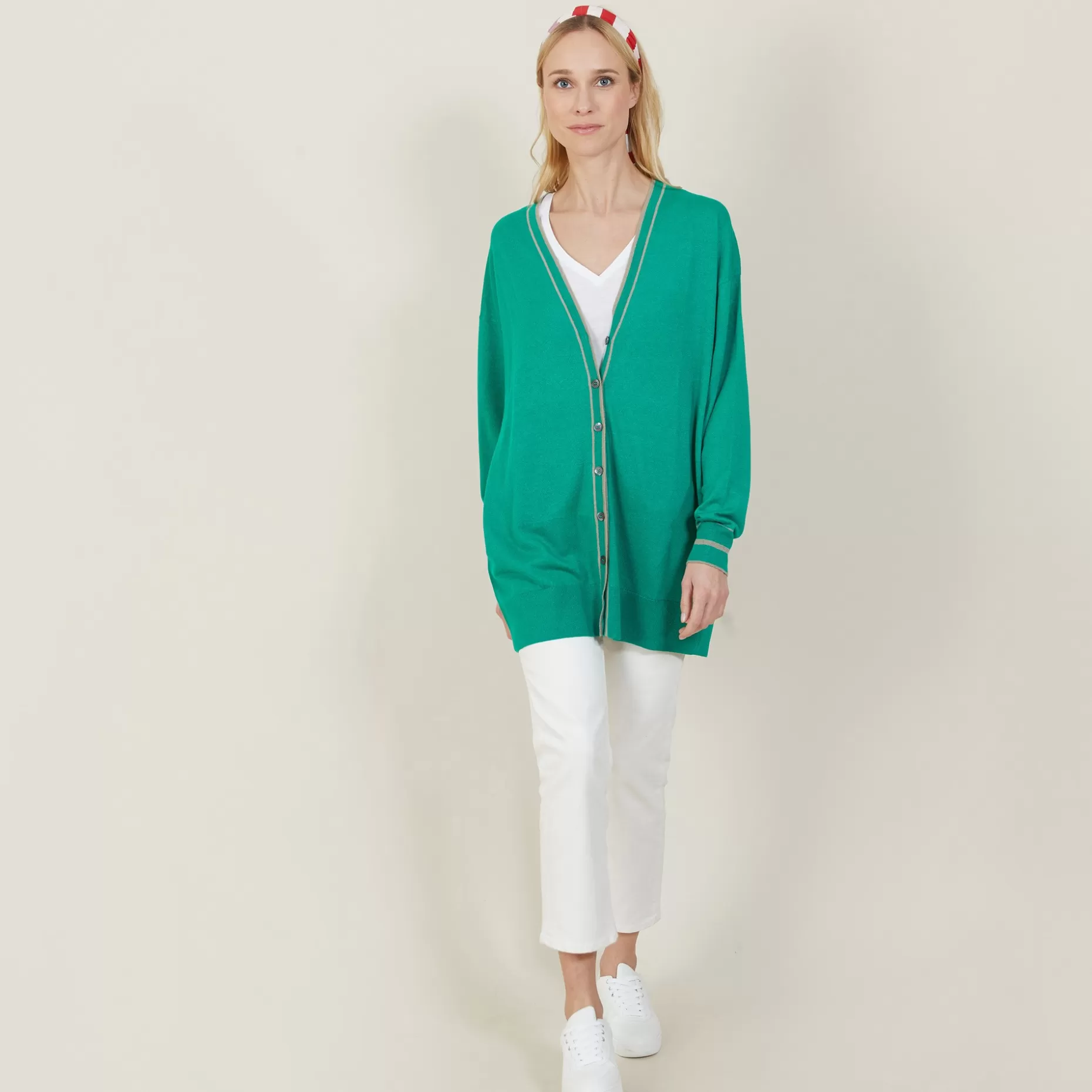 Maison Montagut Long Cardigan En Lin Cachemire - Narcissa>Femme Vestes Et Gilets