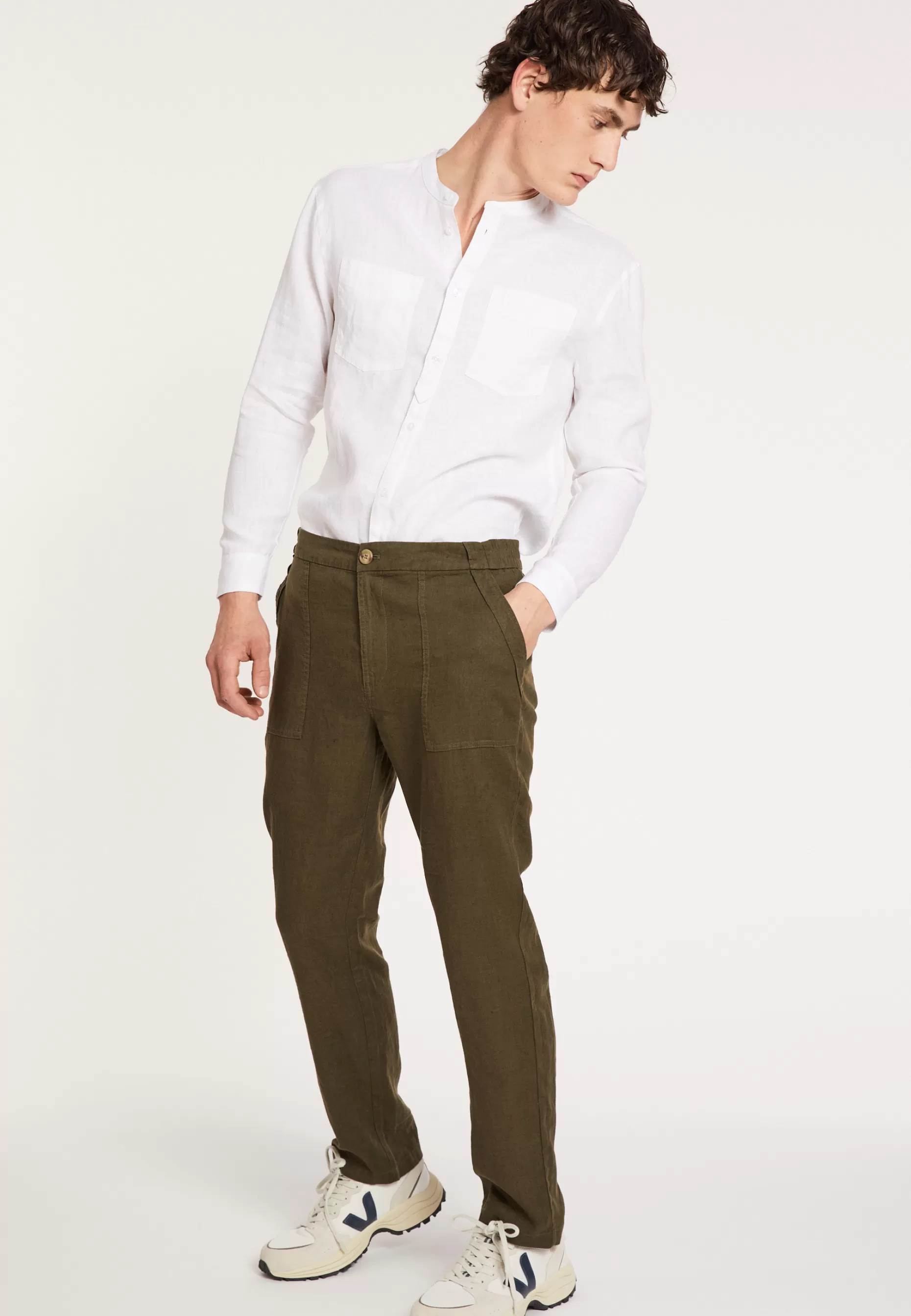 Maison Montagut Pantalon A Poches En Lin - Dimitri>Homme Shorts Et Pantalons