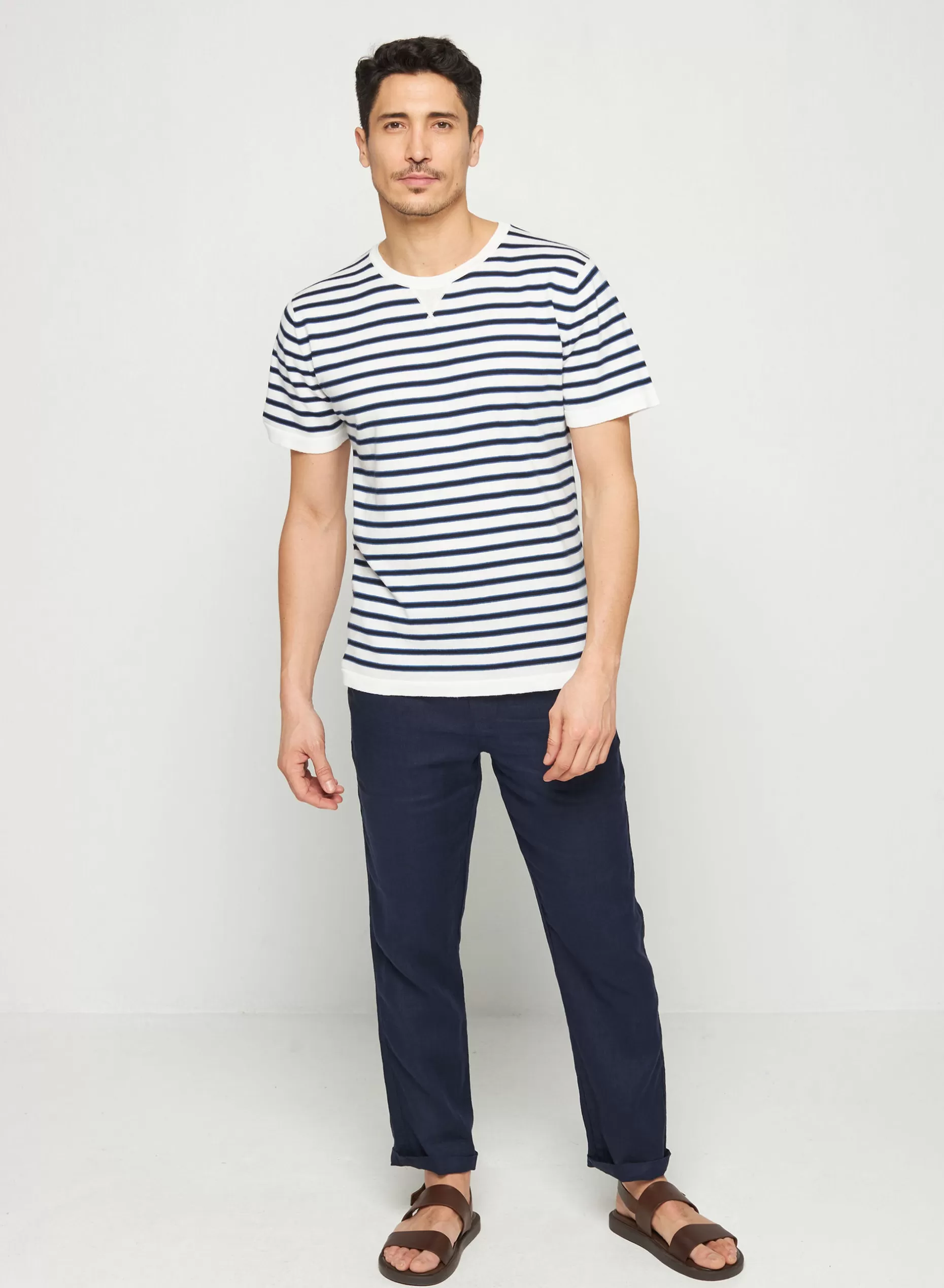 Maison Montagut Pantalon Casual En Lin - Rolland>Homme Shorts Et Pantalons