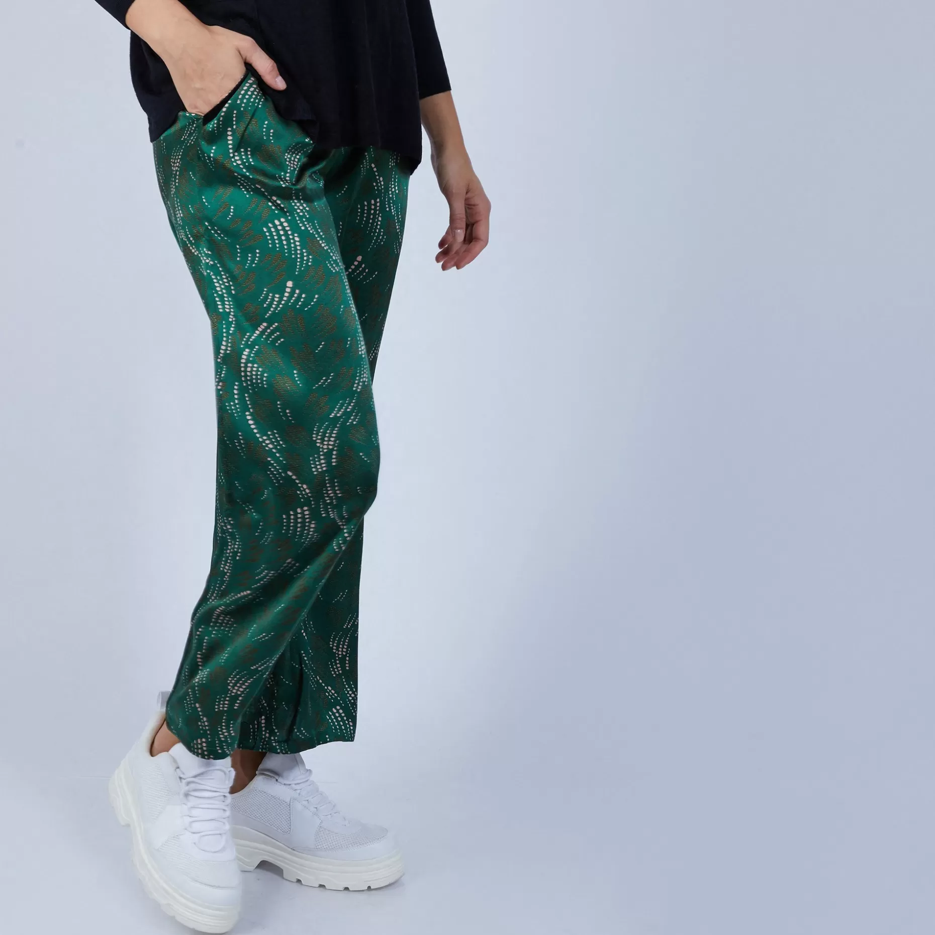 Maison Montagut Pantalon En Soie Maison Martin Morel - Poete>Femme Pantalons