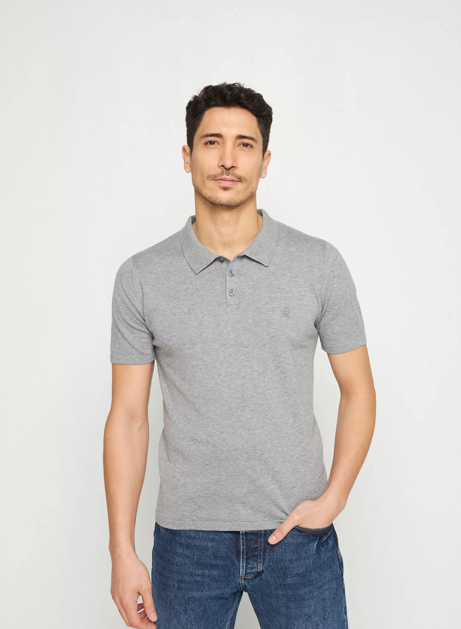 Maison Montagut Polo En Coton Bio Avec Logo - Richie>Homme Polos