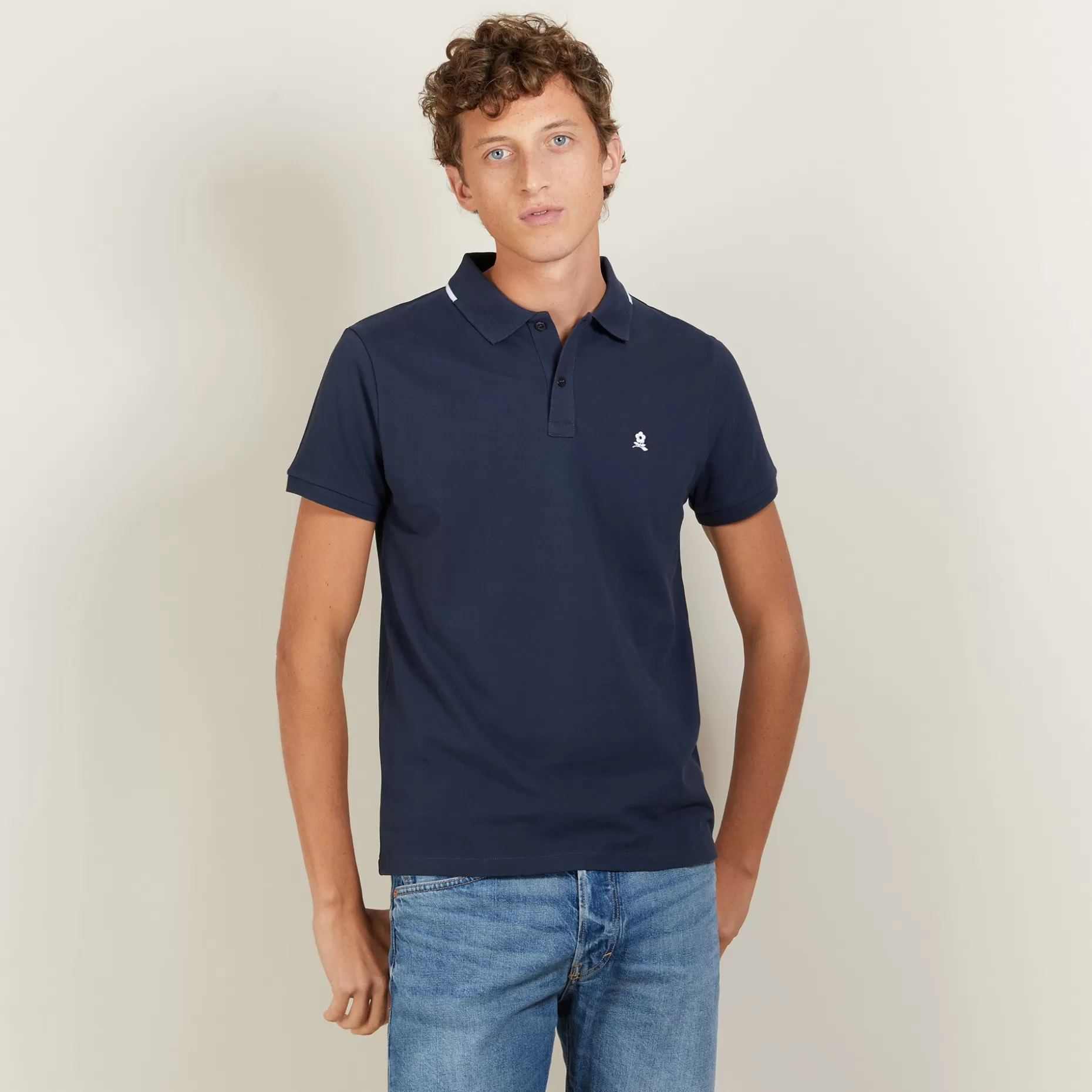 Maison Montagut Polo Manches Courtes En Coton Pique - Babel>Homme Polos