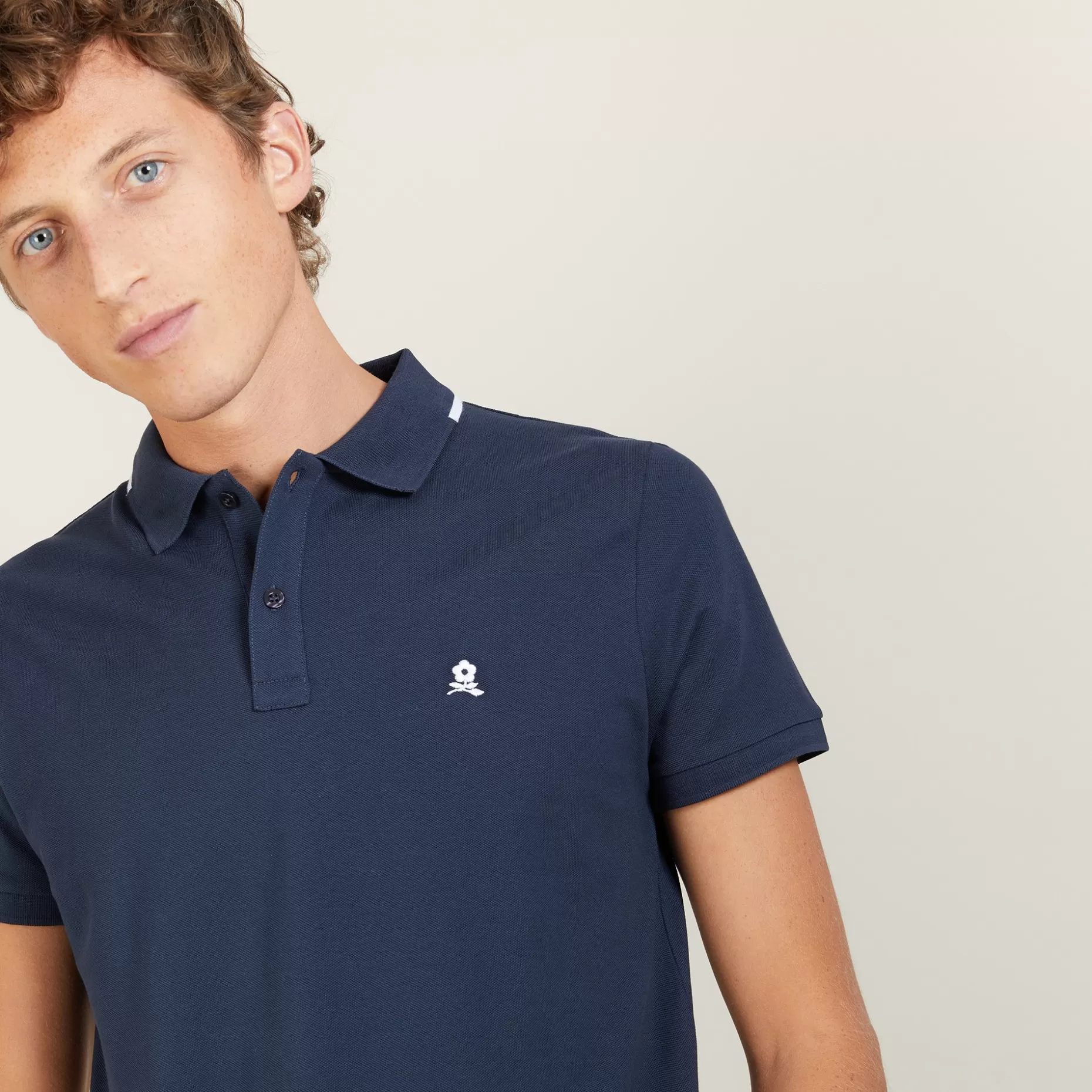 Maison Montagut Polo Manches Courtes En Coton Pique - Babel>Homme Polos