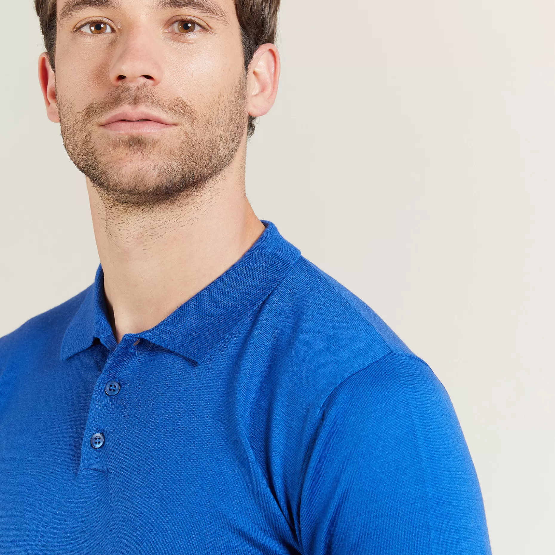 Maison Montagut Polo Manches Longues En Laine Merinos - Beryl>Homme Polos