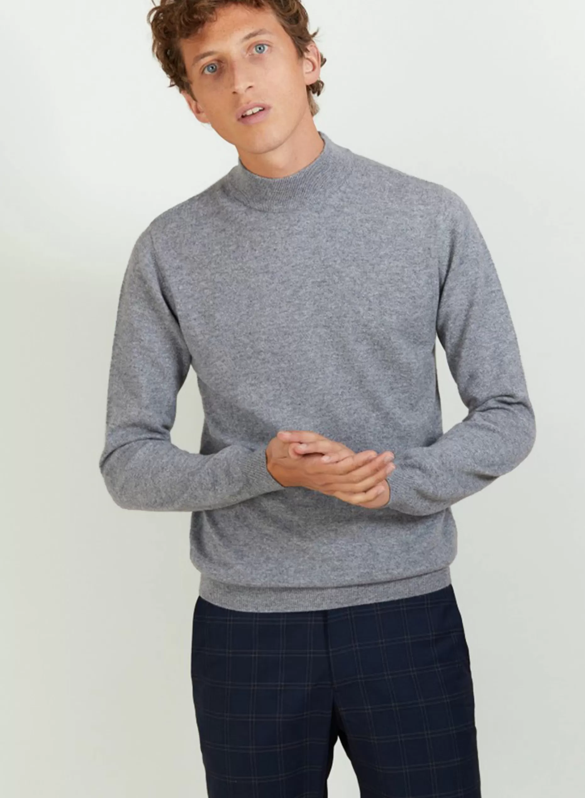 Maison Montagut Pull A Col Montant En Cachemire - Balzan>Homme Pulls