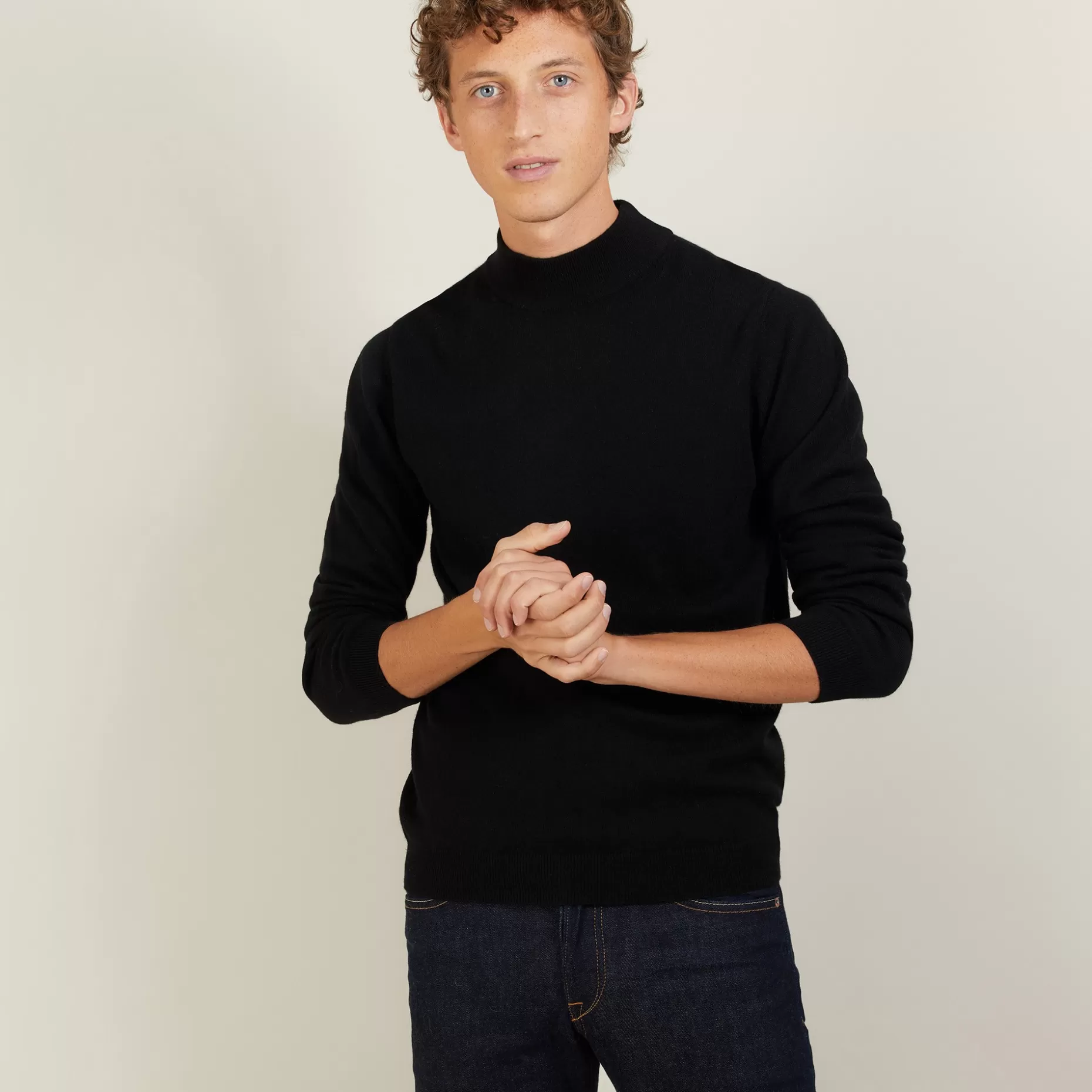 Maison Montagut Pull A Col Montant En Cachemire - Balzan>Homme Pulls