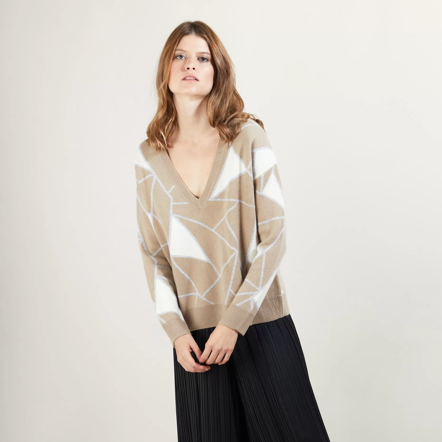 Maison Montagut Pull A Motifs Geometriques En Cachemire - Felix>Femme Pulls