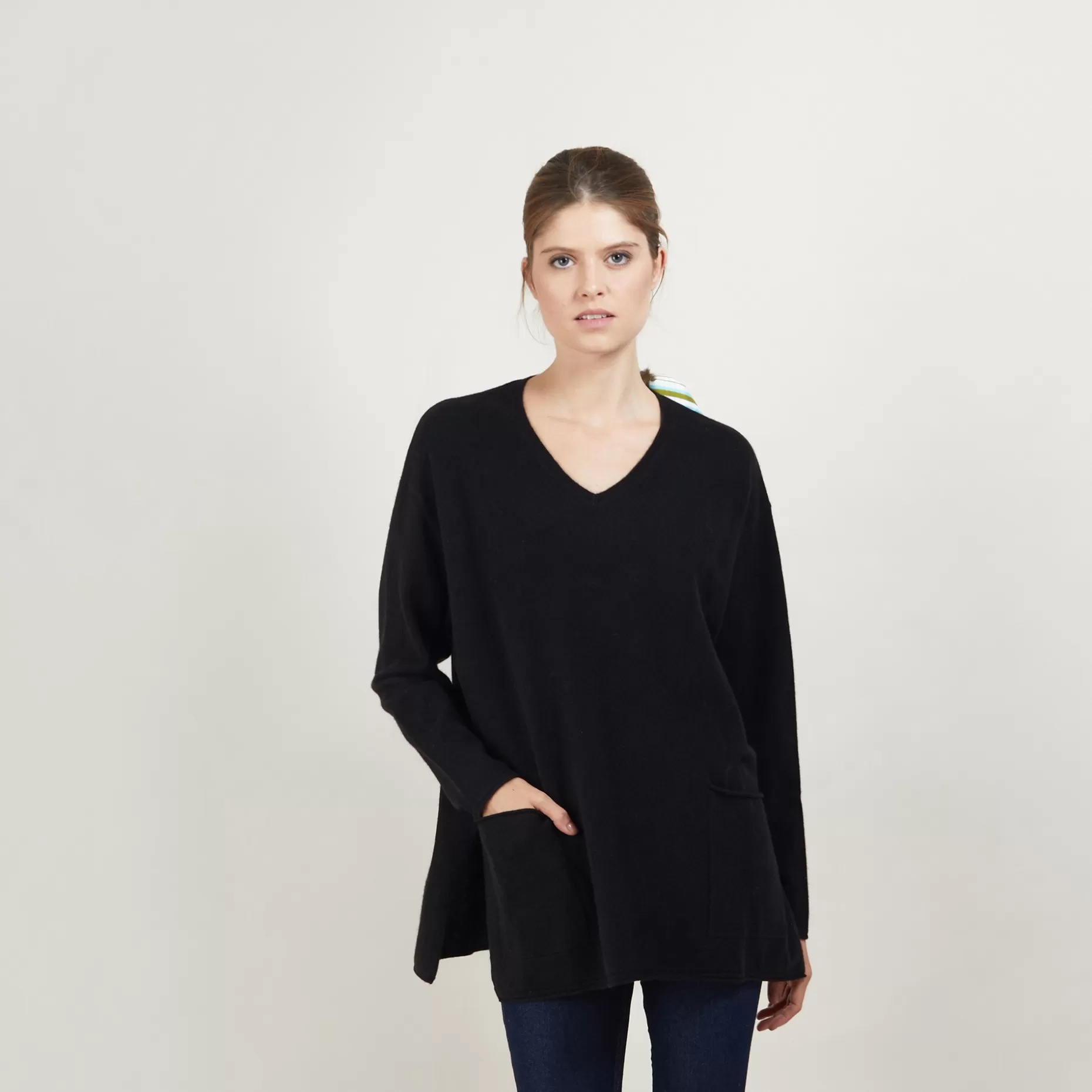 Maison Montagut Pull Ample Col V En Cachemire - Belinda>Femme Pulls