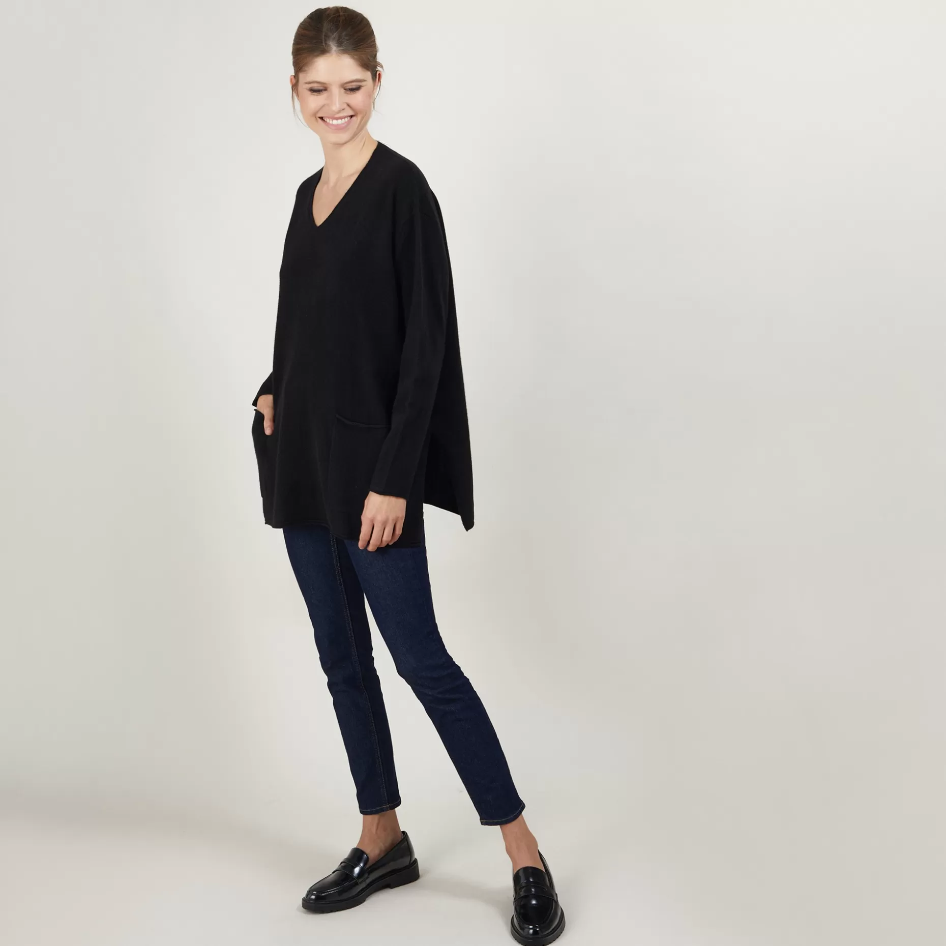 Maison Montagut Pull Ample Col V En Cachemire - Belinda>Femme Pulls