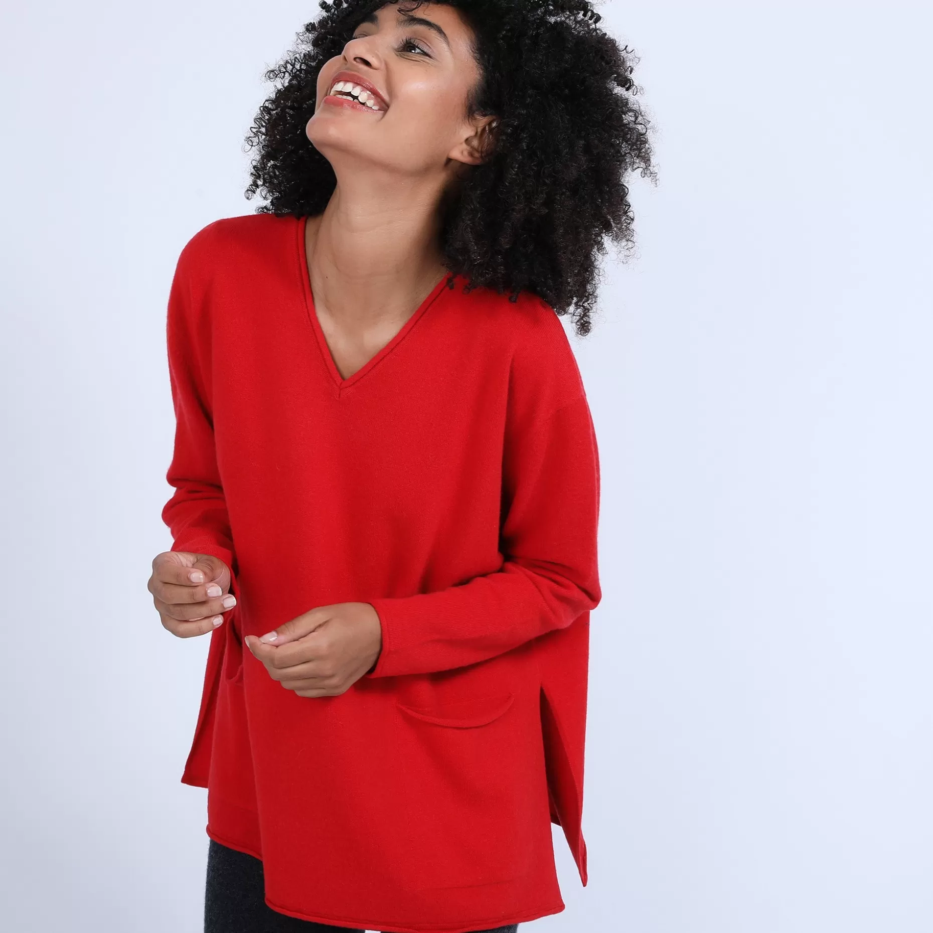 Maison Montagut Pull Ample Col V En Cachemire - Olyvia>Femme Pulls