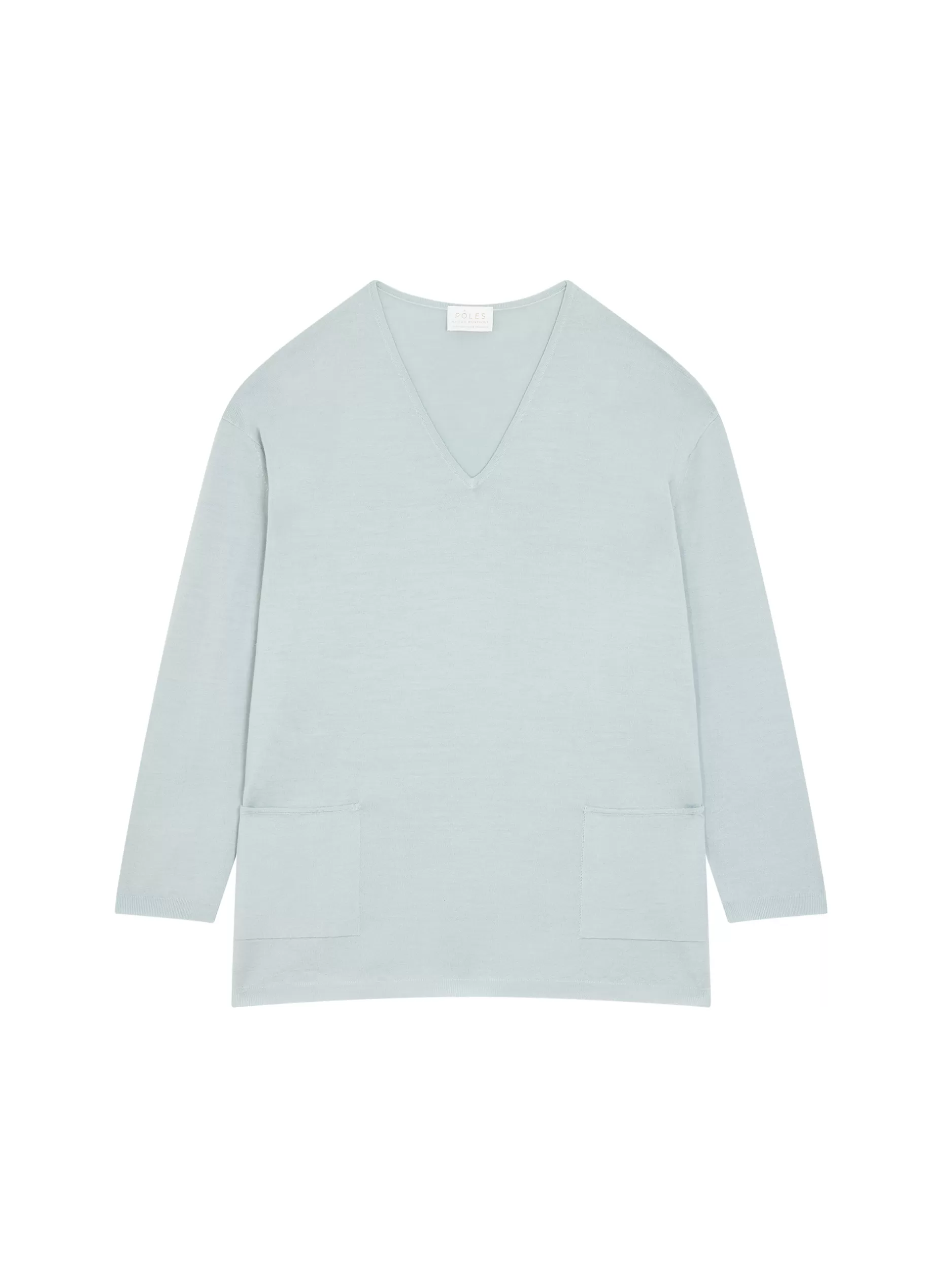 Maison Montagut Pull Ample Col V Poches Merinos - Albertine>Femme Pulls