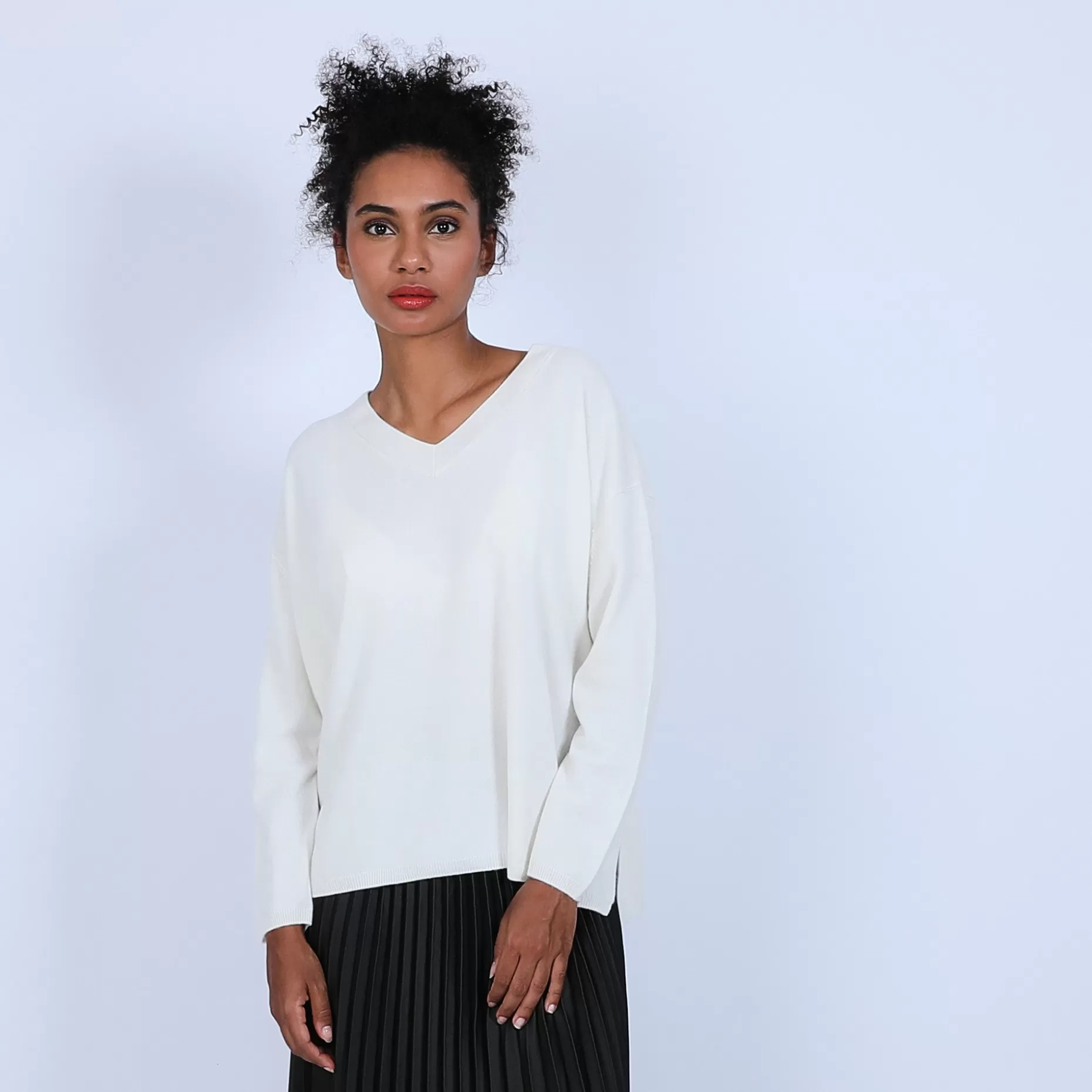 Maison Montagut Pull Cachemire Avec Fentes Cotes - Brenda>Femme Pulls