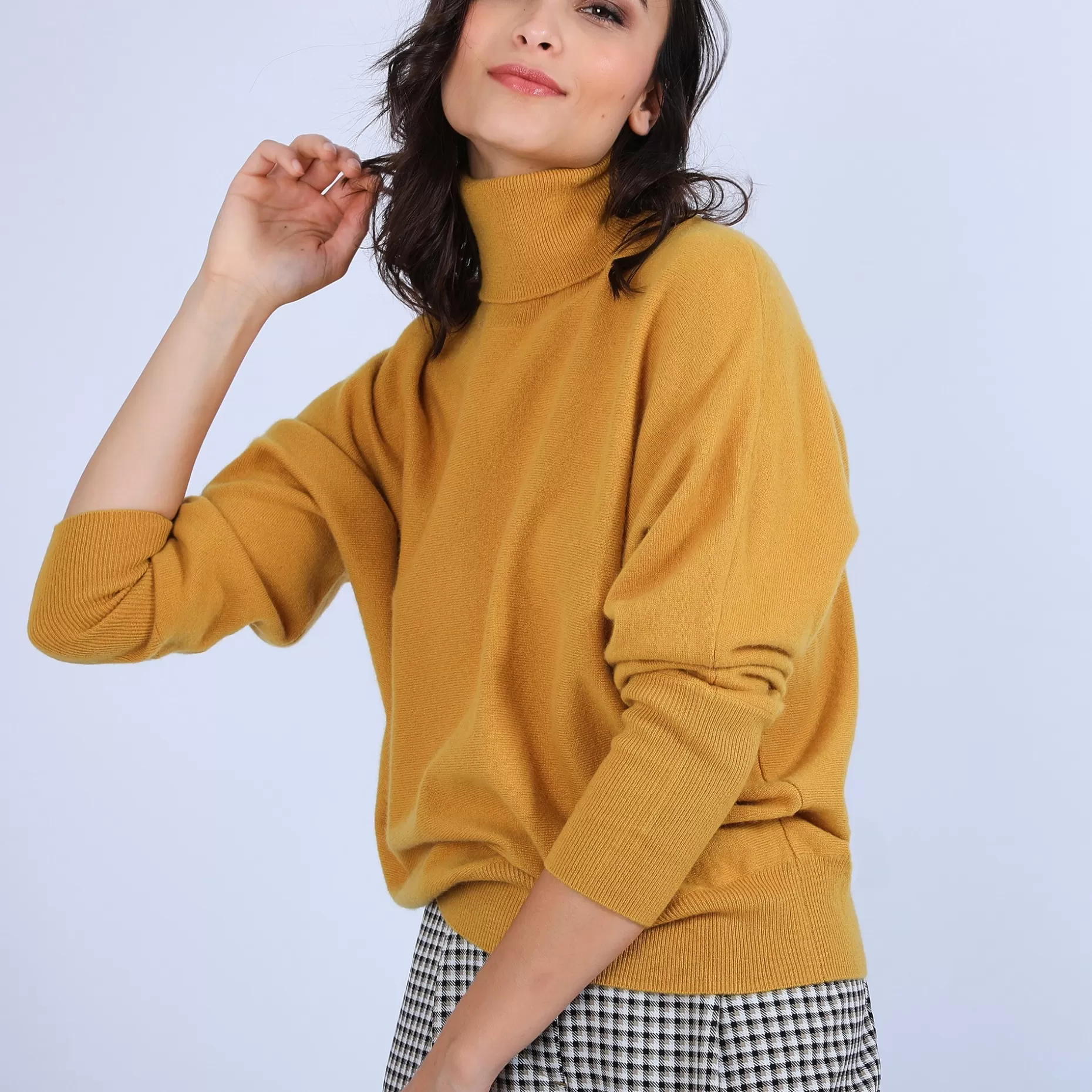 Maison Montagut Pull Cachemire Chauve Souris Col Roule - Bob>Femme Pulls