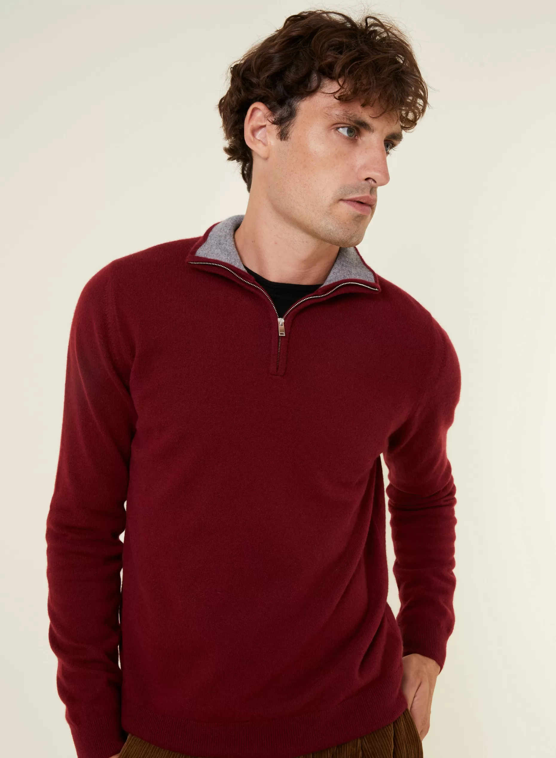 Maison Montagut Pull Col Camionneur En Cachemire - Emile>Homme Pulls