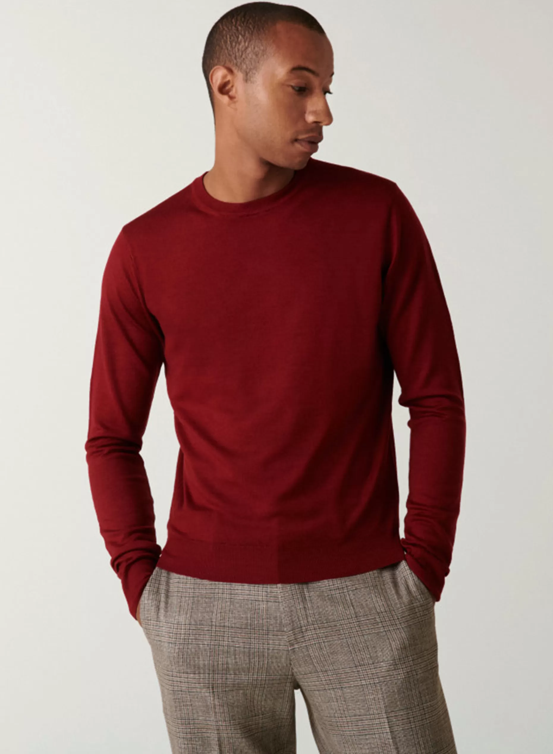 Maison Montagut Pull Col Rond Avec Logo En Laine Merinos - Eddie>Homme Pulls