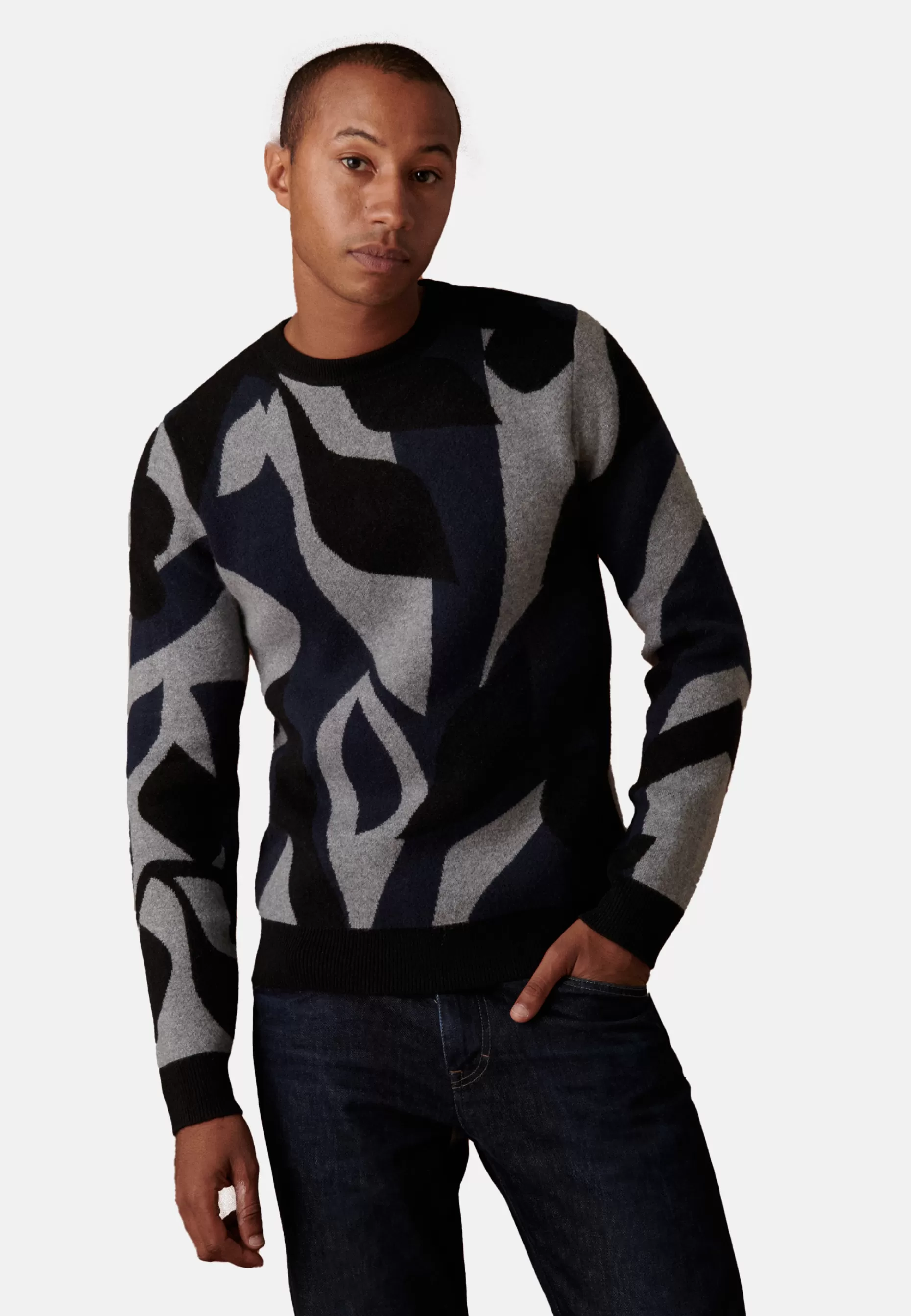 Maison Montagut Pull Col Rond En Cachemire 4 Fils - Adam>Homme Pulls