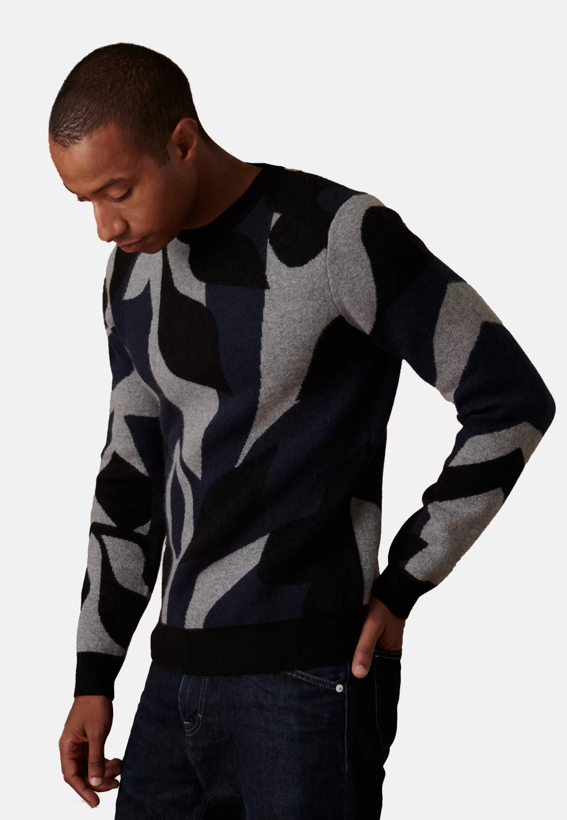 Maison Montagut Pull Col Rond En Cachemire 4 Fils - Adam>Homme Pulls