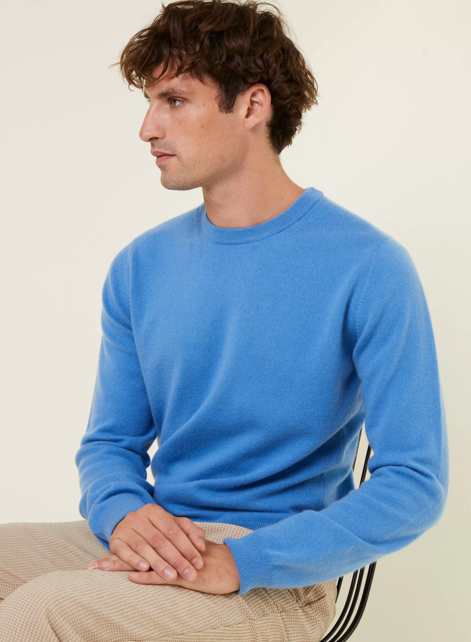 Maison Montagut Pull Col Rond En Cachemire - Evain>Homme Pulls