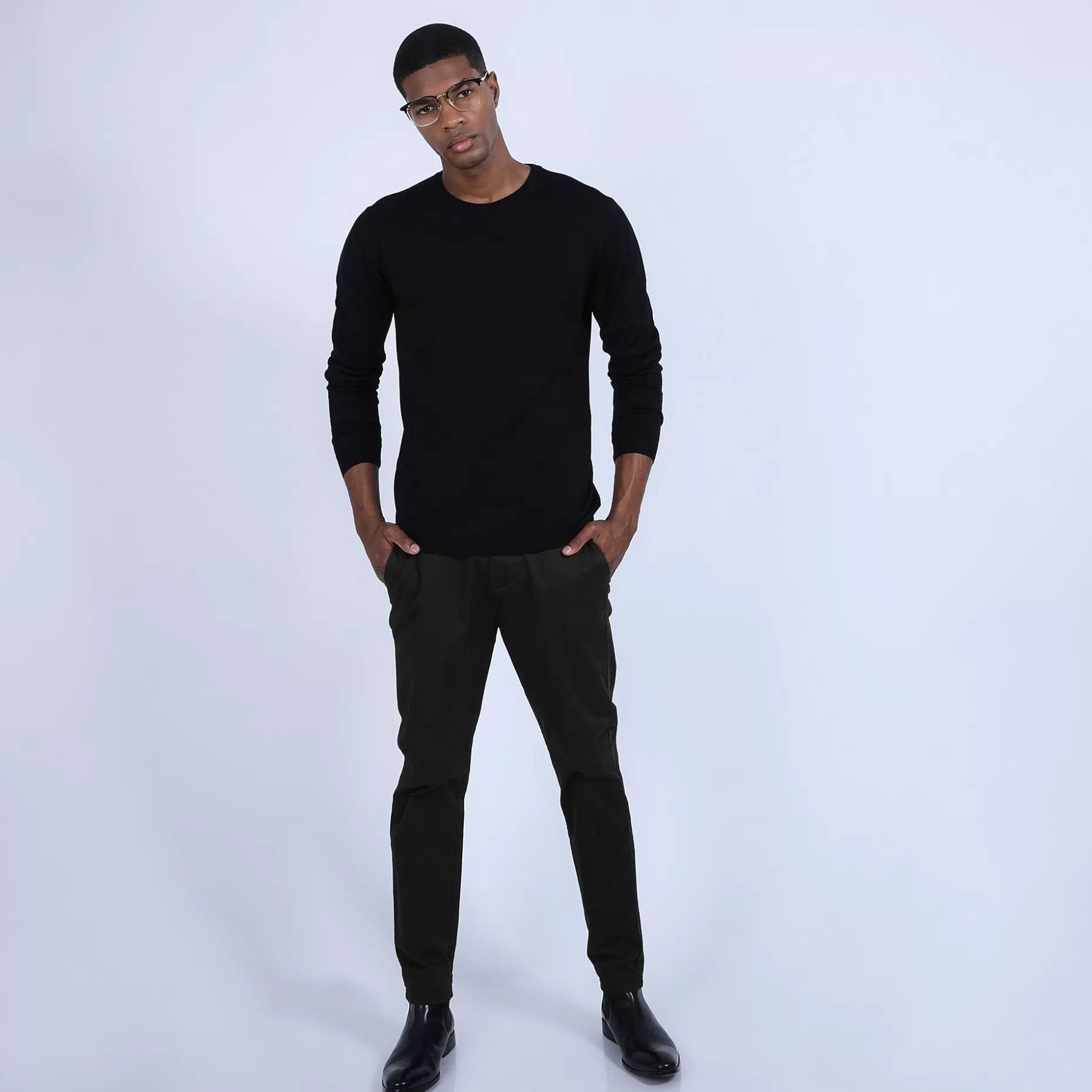 Maison Montagut Pull Col Rond En Laine Et Soie - Barsam>Homme Pulls