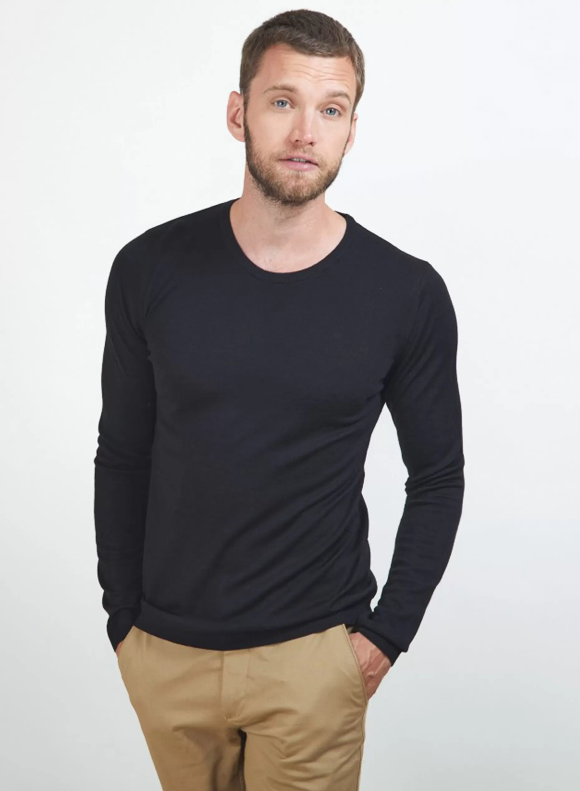 Maison Montagut Pull Col Rond En Laine Merinos - Bardem>Homme Pulls