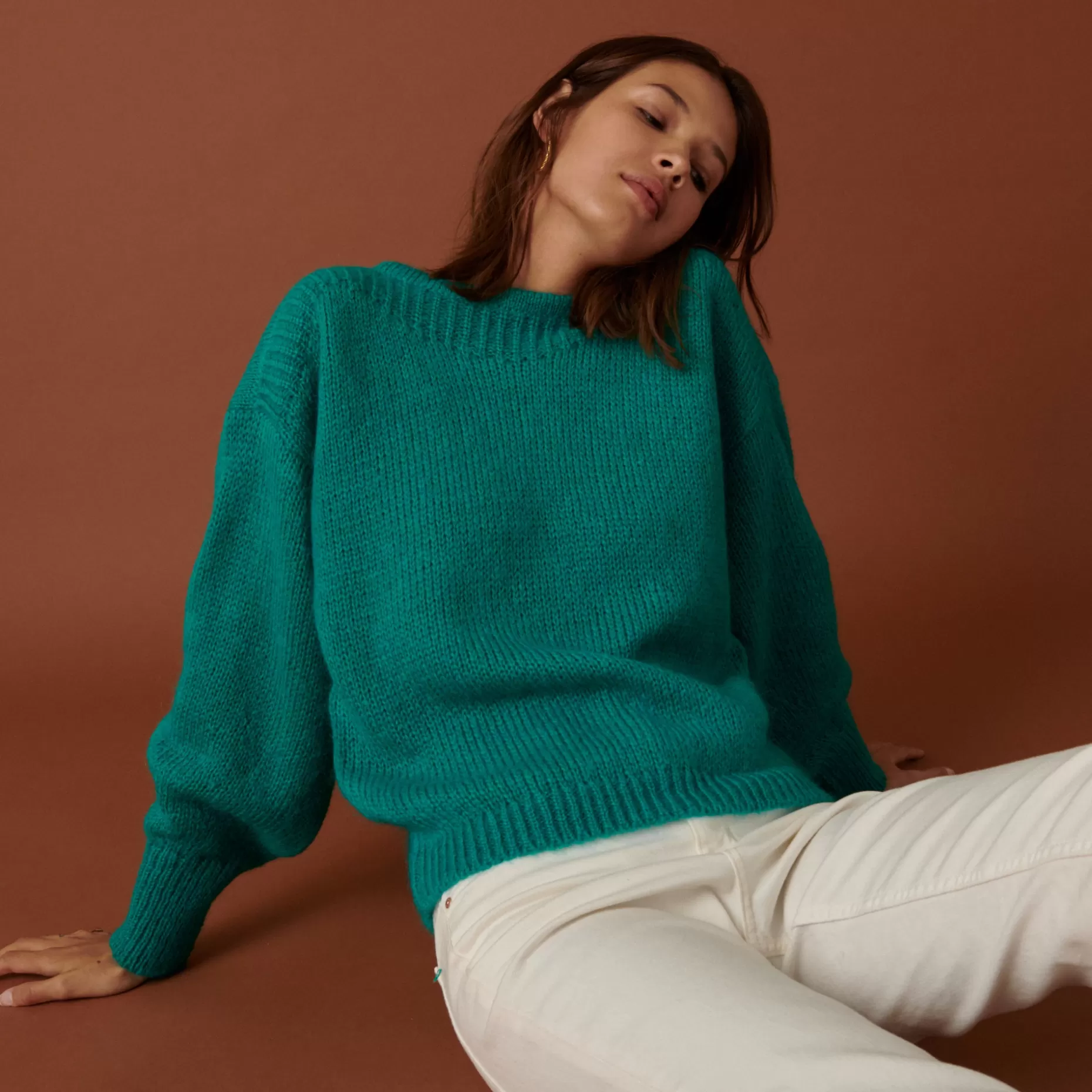 Maison Montagut Pull Col Rond En Mohair En Point Jersey - Amandine>Femme Pulls