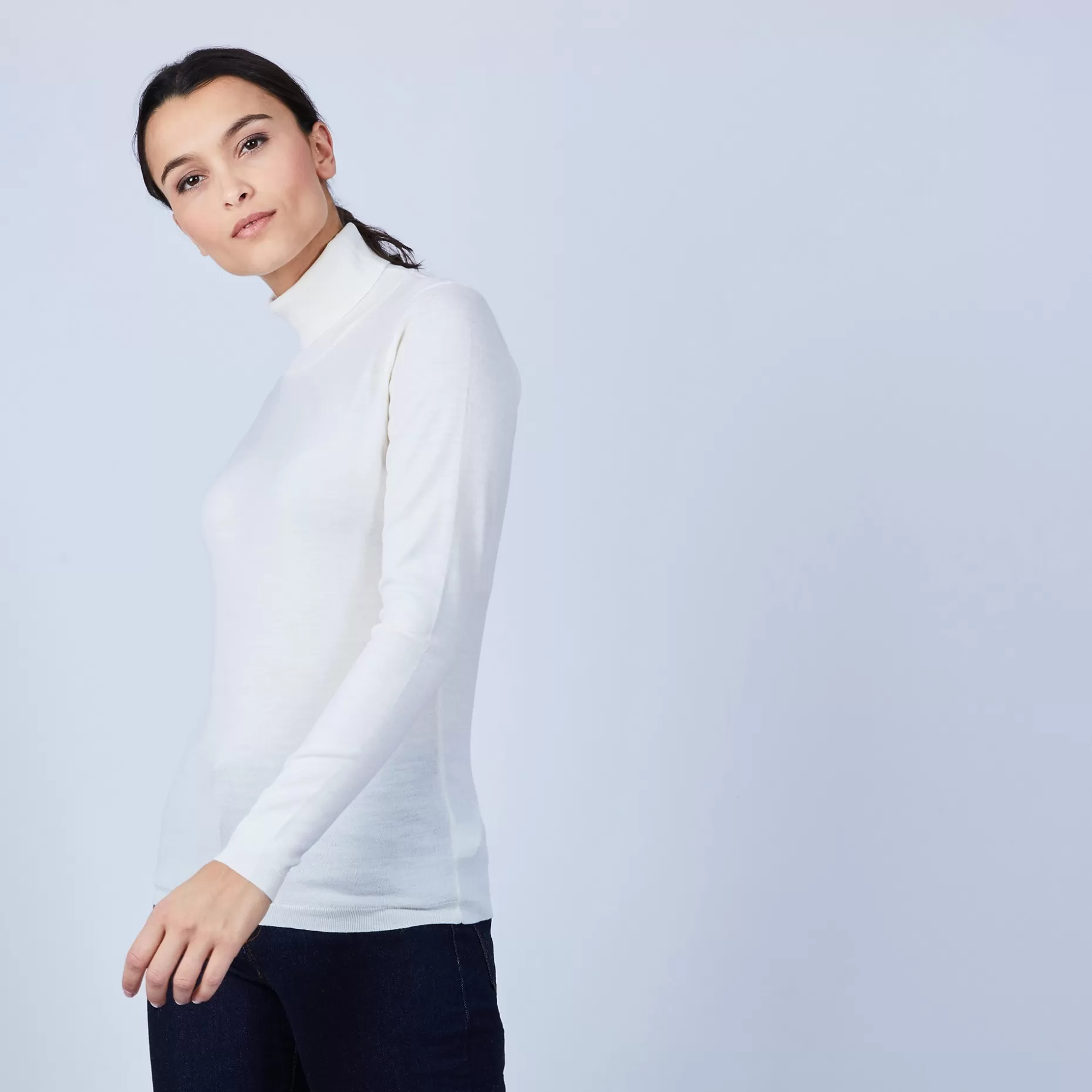 Maison Montagut Pull Col Roule En Laine Merinos - Bea>Femme Pulls