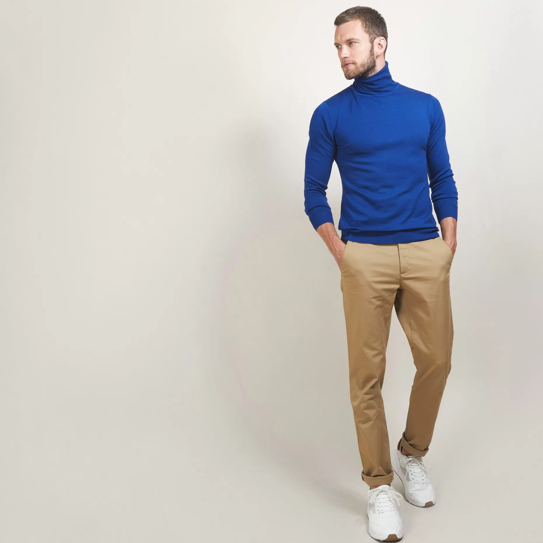 Maison Montagut Pull Col Roule En Laine Merinos - Berry>Homme Pulls