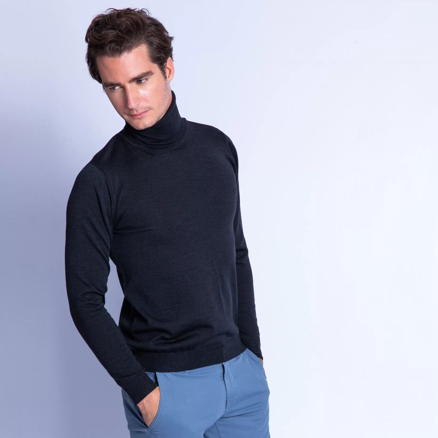 Maison Montagut Pull Col Roule En Laine Merinos - Finlay>Homme Pulls