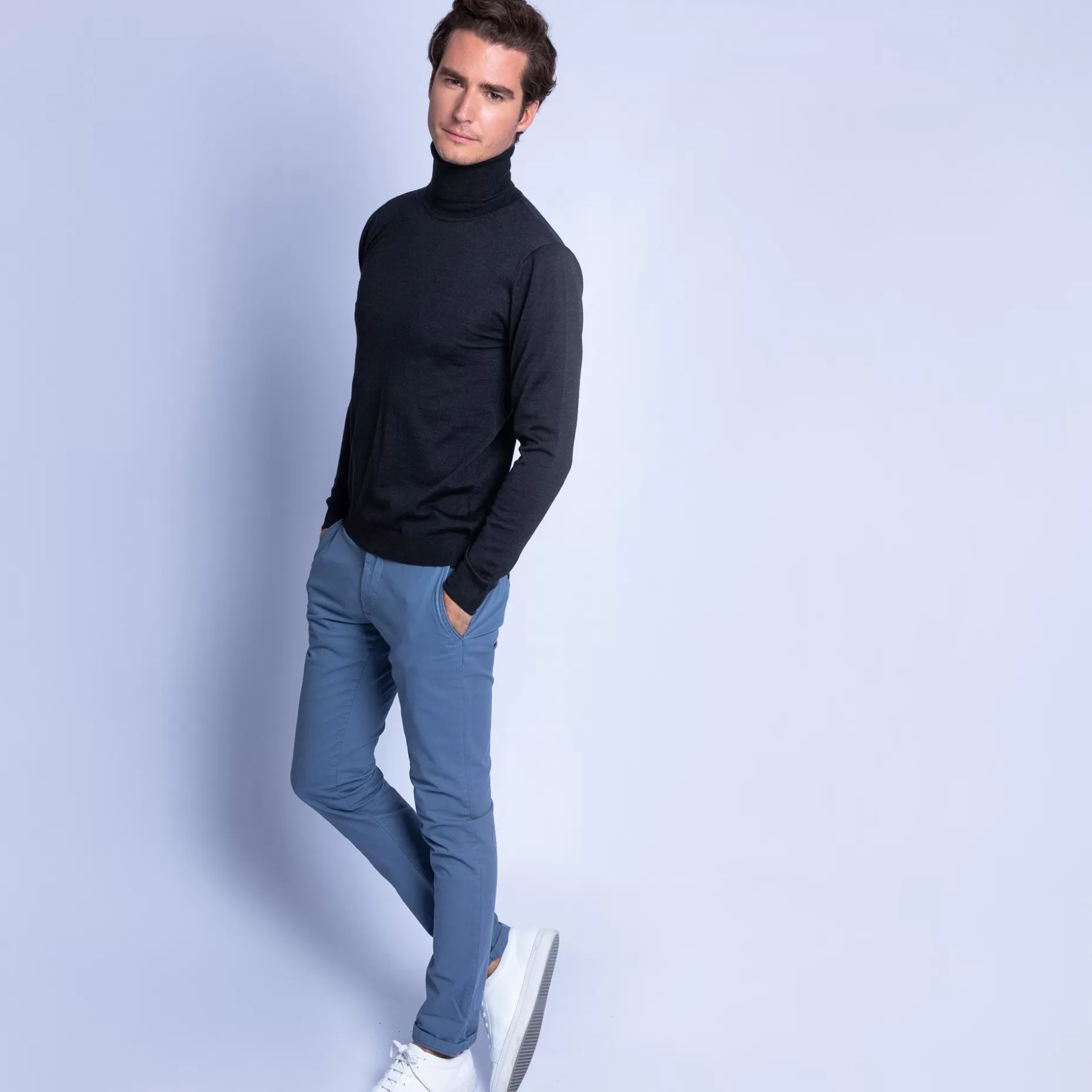 Maison Montagut Pull Col Roule En Laine Merinos - Finlay>Homme Pulls