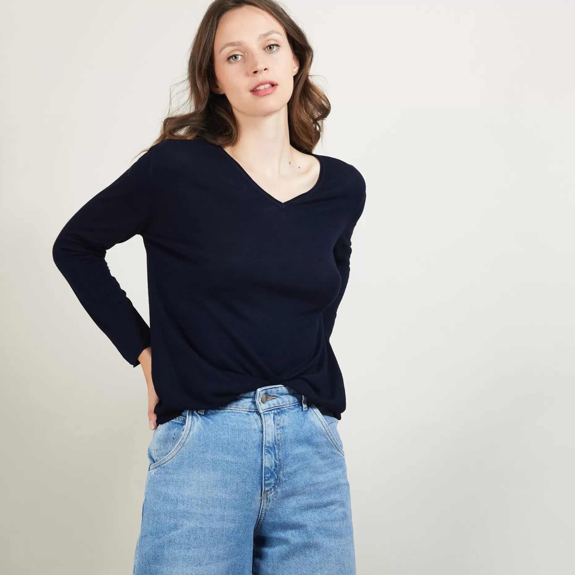 Maison Montagut Pull Col V En Bambou Cachemire - Barbara>Femme Pulls