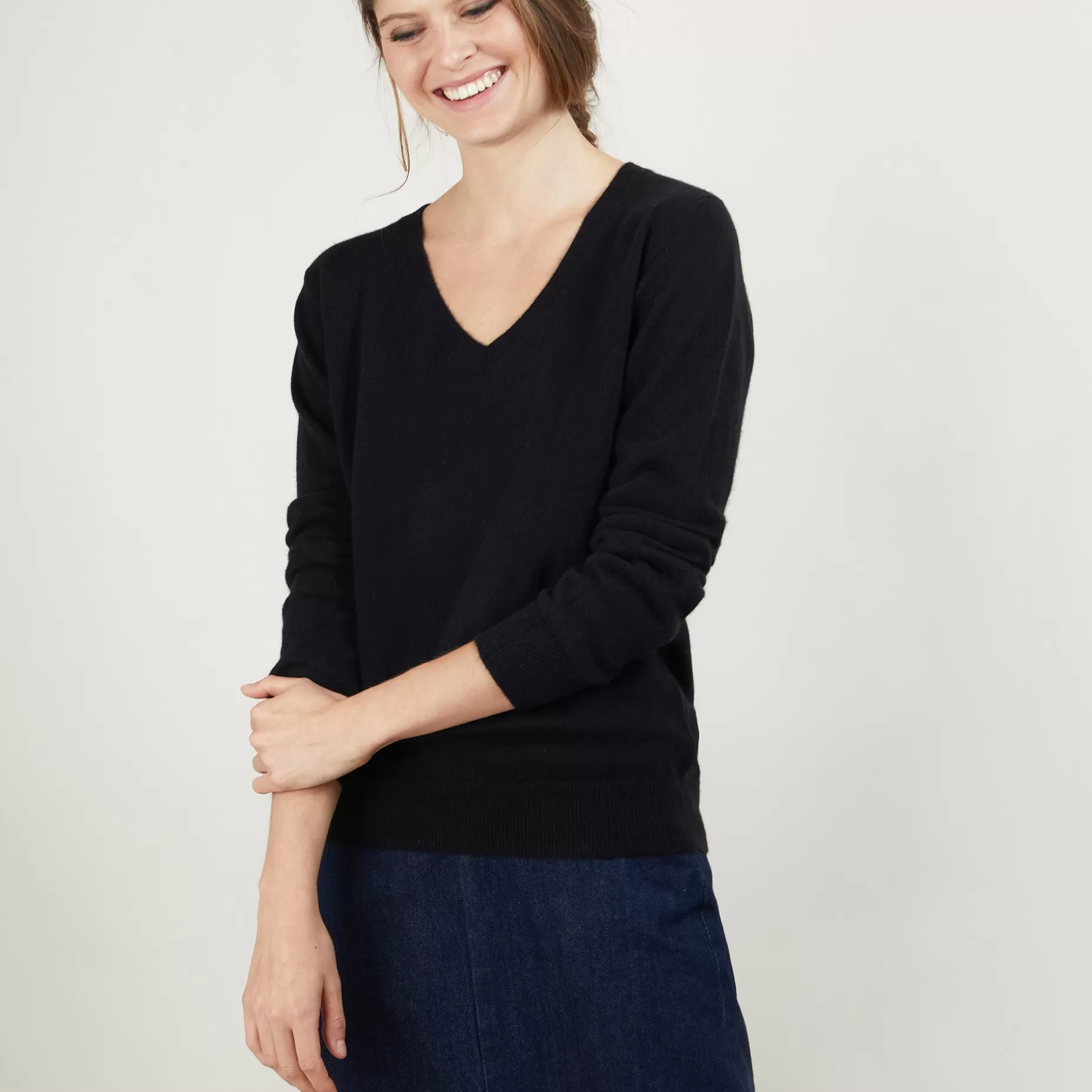 Maison Montagut Pull Col V En Cachemire - Bertille>Femme Pulls