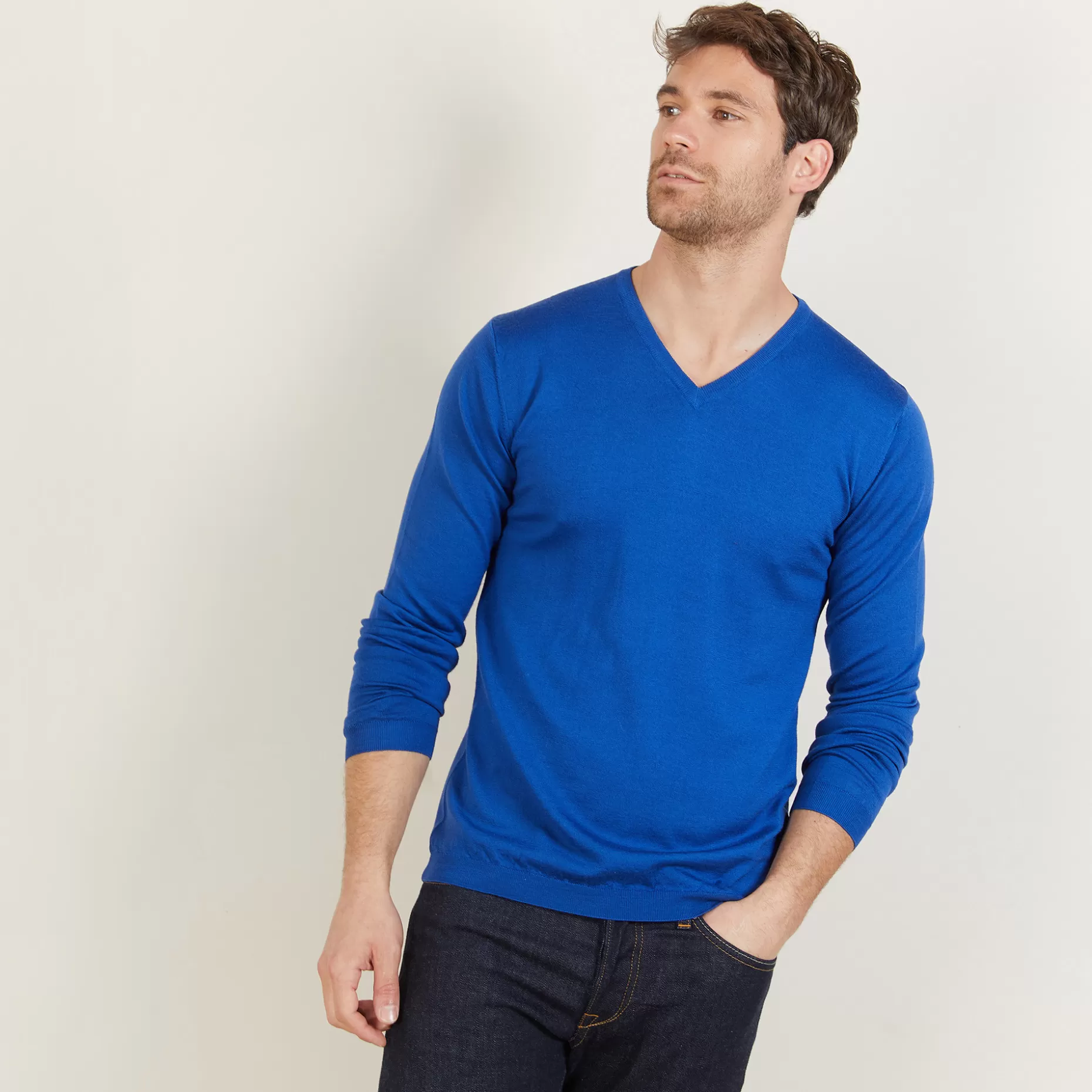 Maison Montagut Pull Col V En Laine Merinos - Bibiane>Homme Pulls