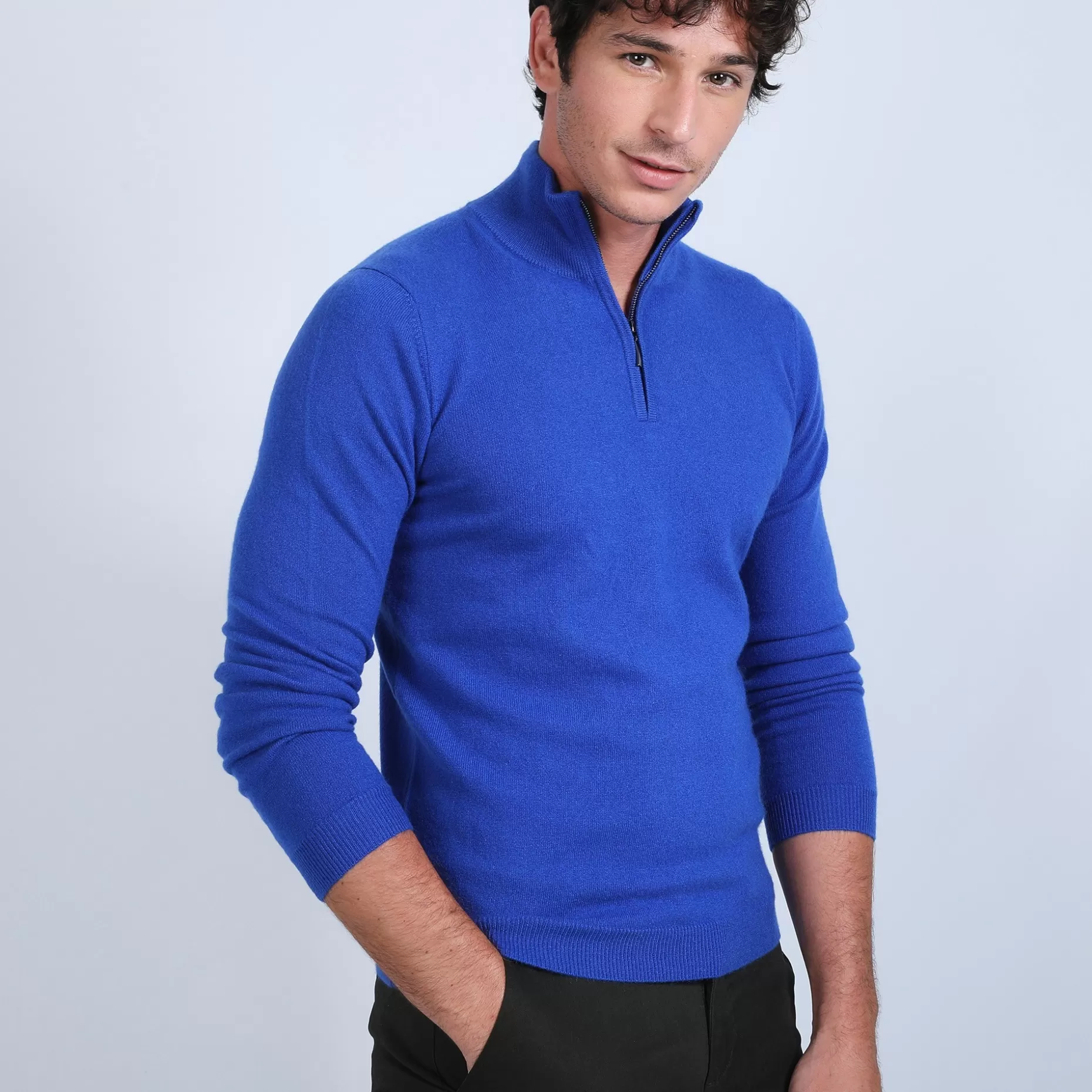 Maison Montagut Pull Col Zippe En Cachemire 2 Fils - Blaise>Homme Pulls