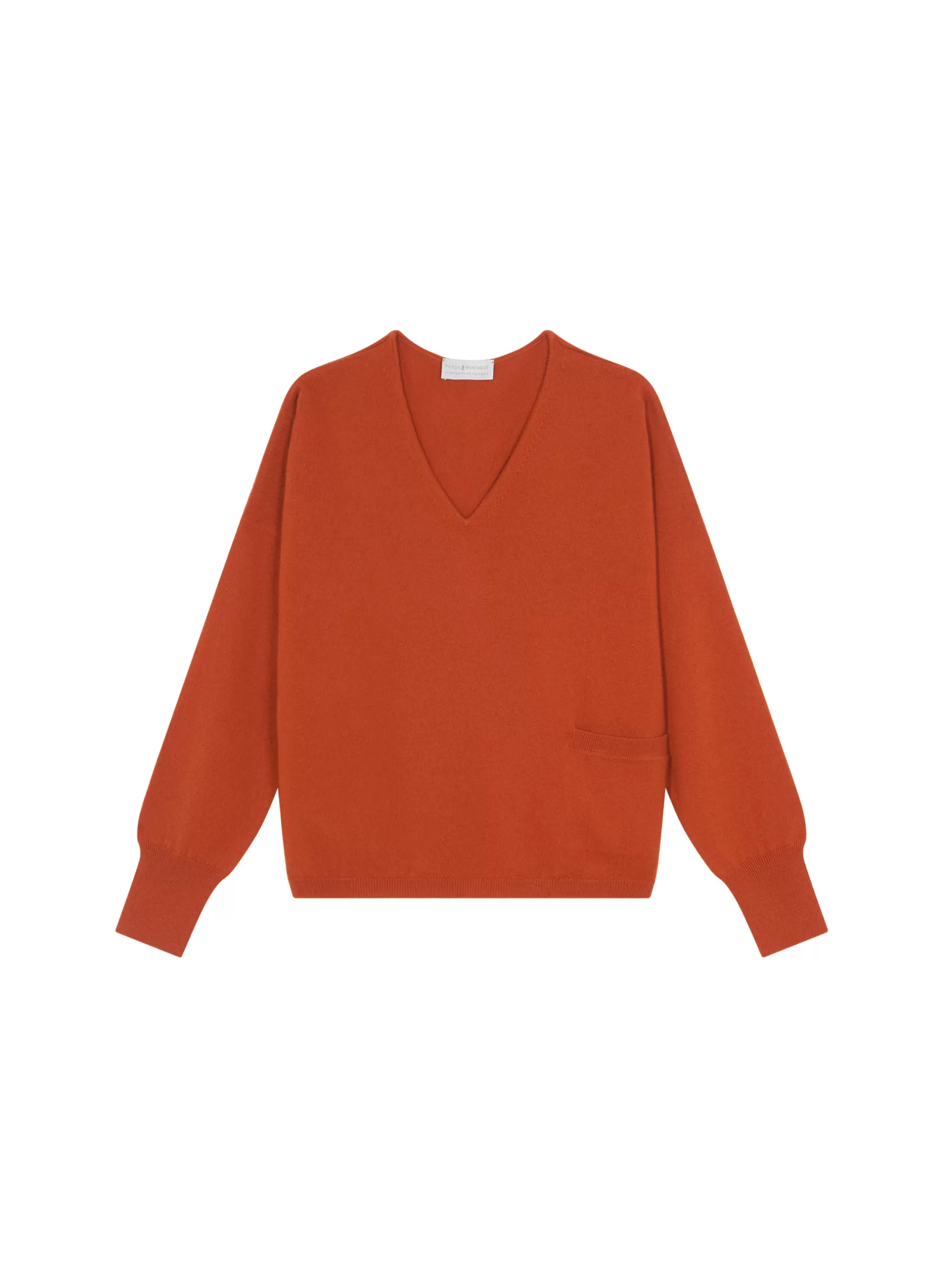 Maison Montagut Pull Court En Cachemire Avec Poche - Balba>Femme Pulls