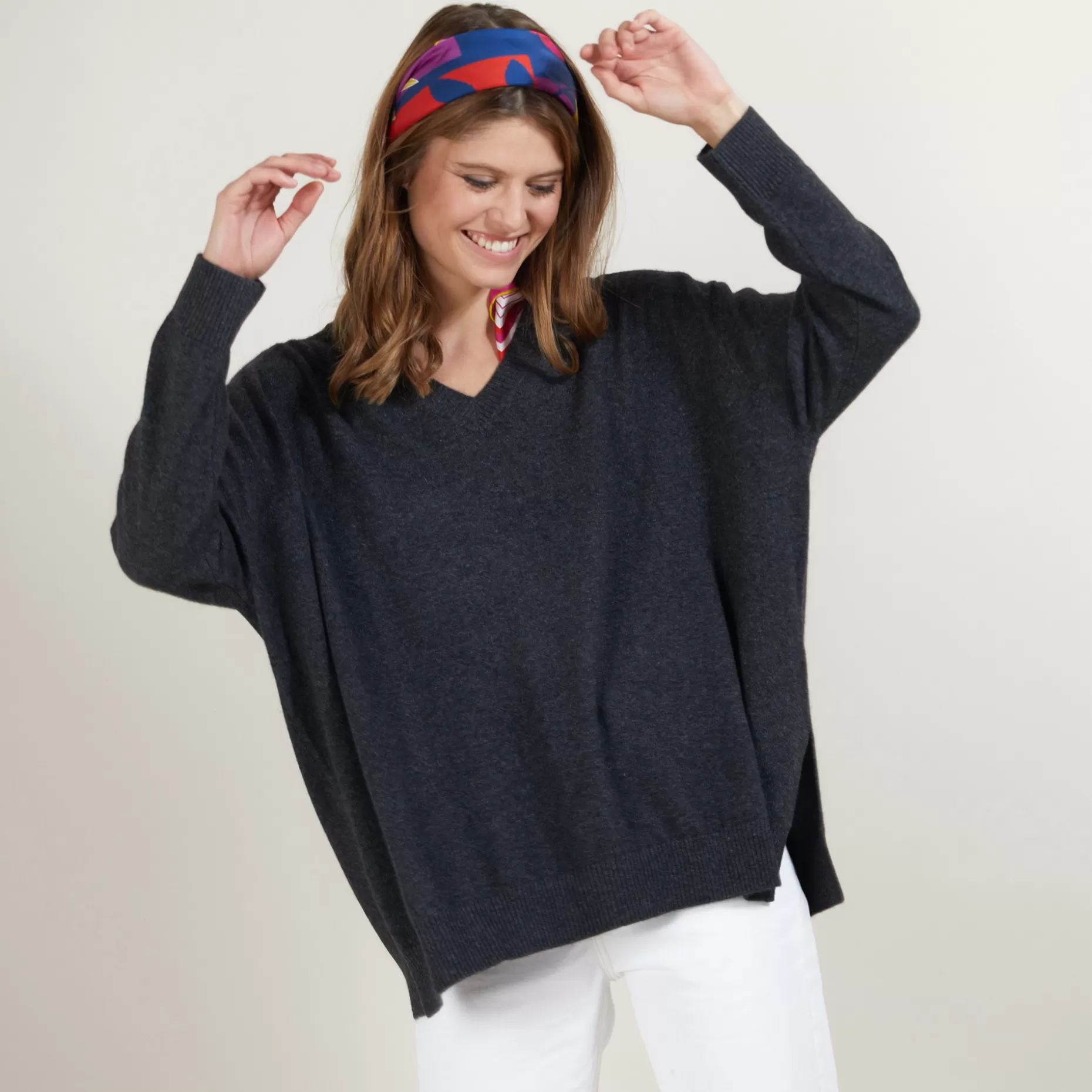 Maison Montagut Pull En Cachemire Col V Avec Fentes - Brendao>Femme Pulls