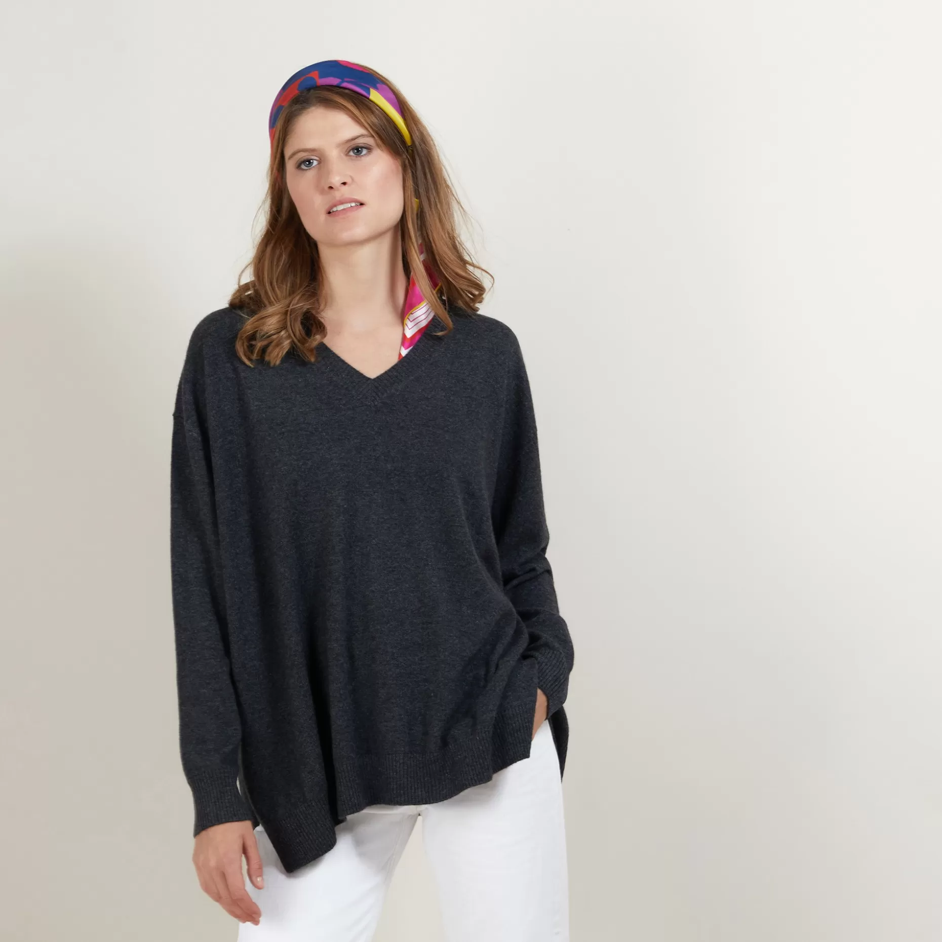 Maison Montagut Pull En Cachemire Col V Avec Fentes - Brendao>Femme Pulls