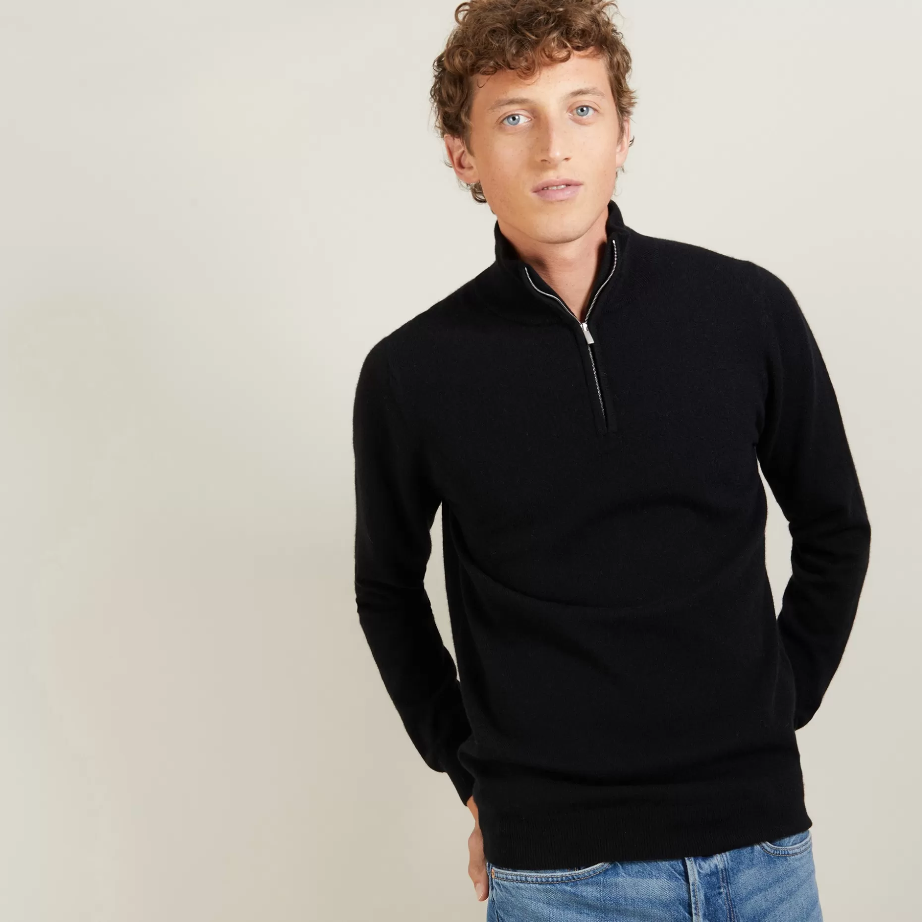 Maison Montagut Pull En Cachemire Col Zippe - Blaise>Homme Pulls