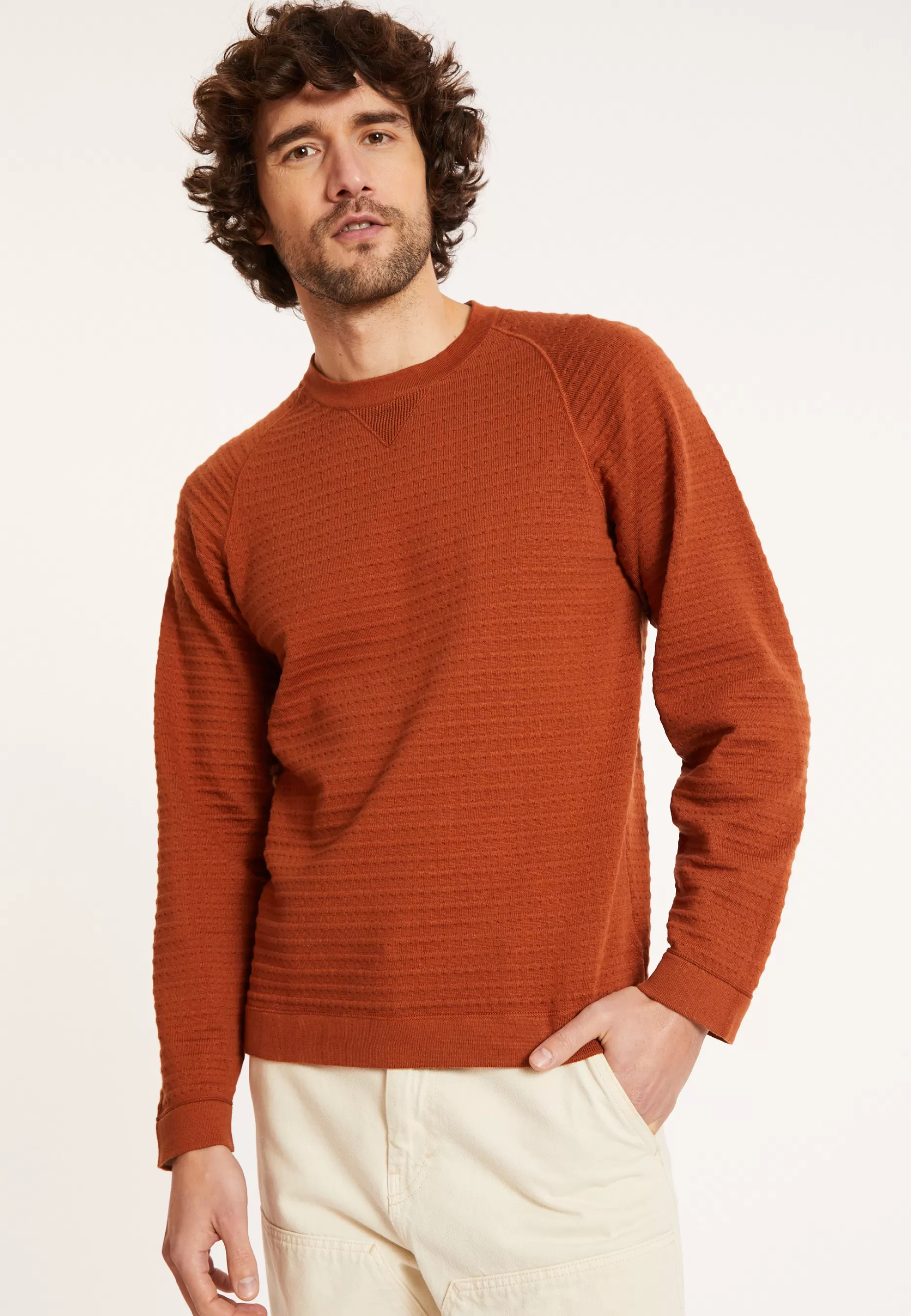 Maison Montagut Pull En Coton Manches Raglan - Dwight>Homme Pulls