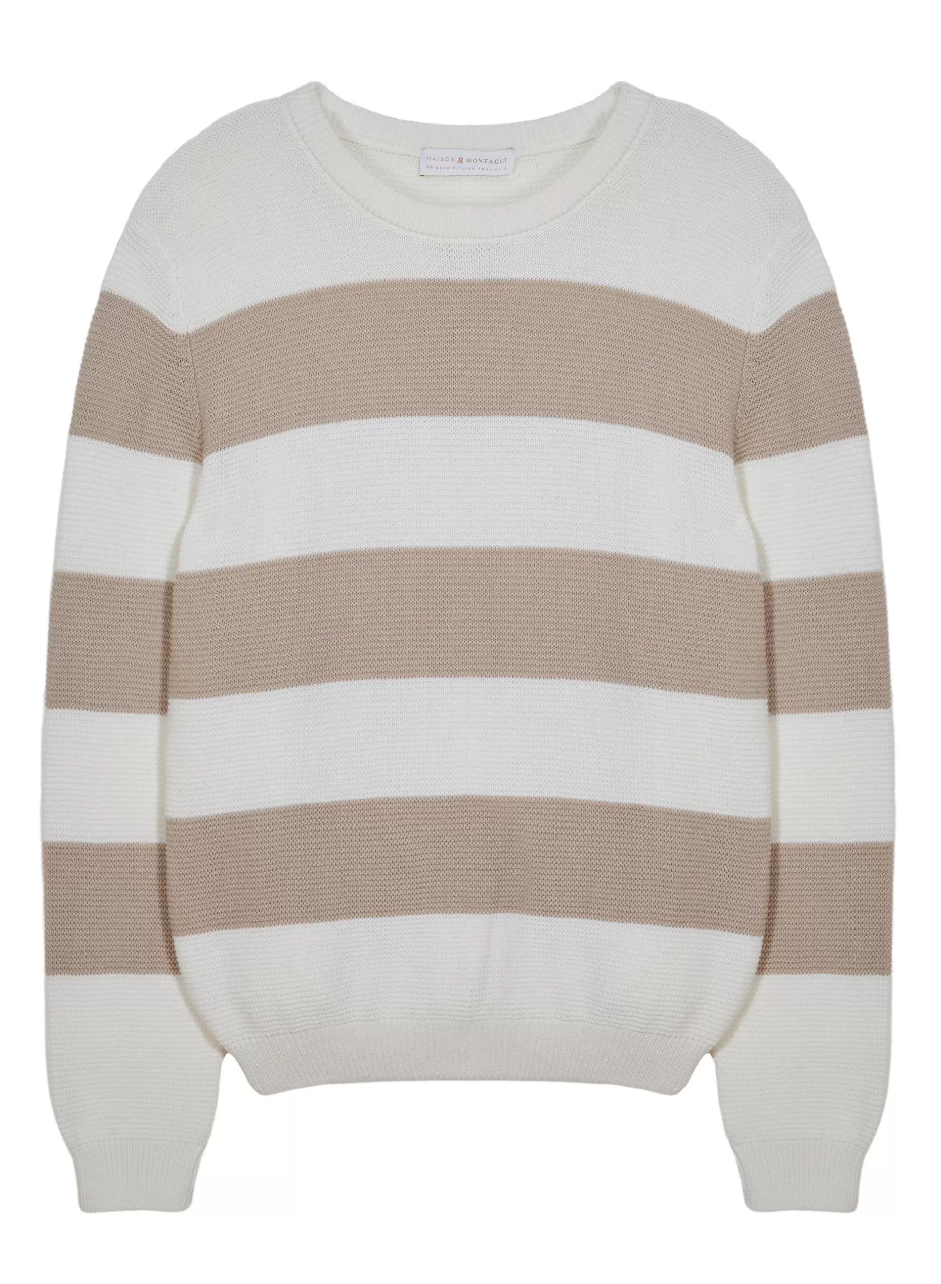 Maison Montagut Pull Grosses Rayures En Coton Bio - Rivage>Homme Pulls