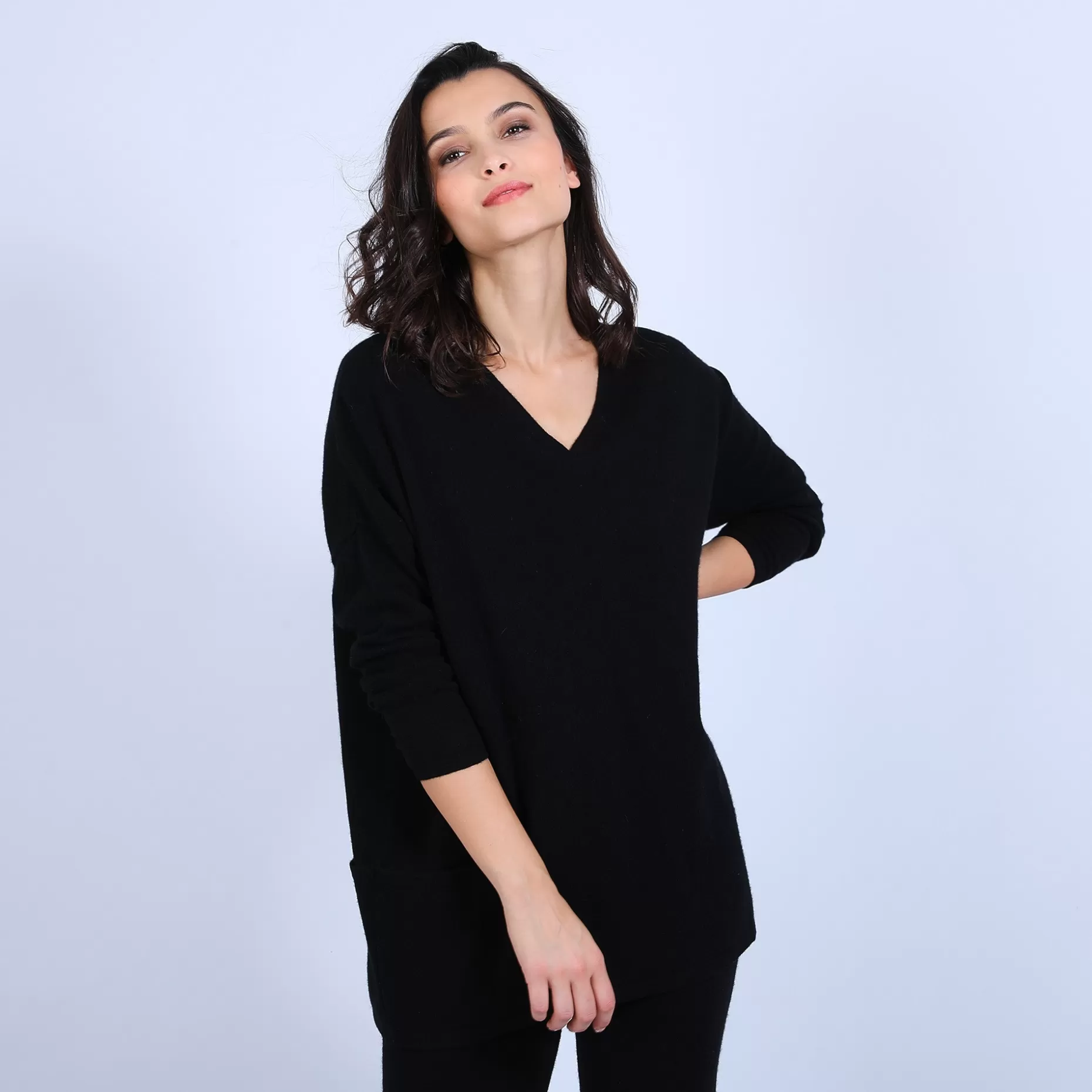 Maison Montagut Pull Large En Cachemire Boutonne Dans Le Dos - Osana>Femme Pulls