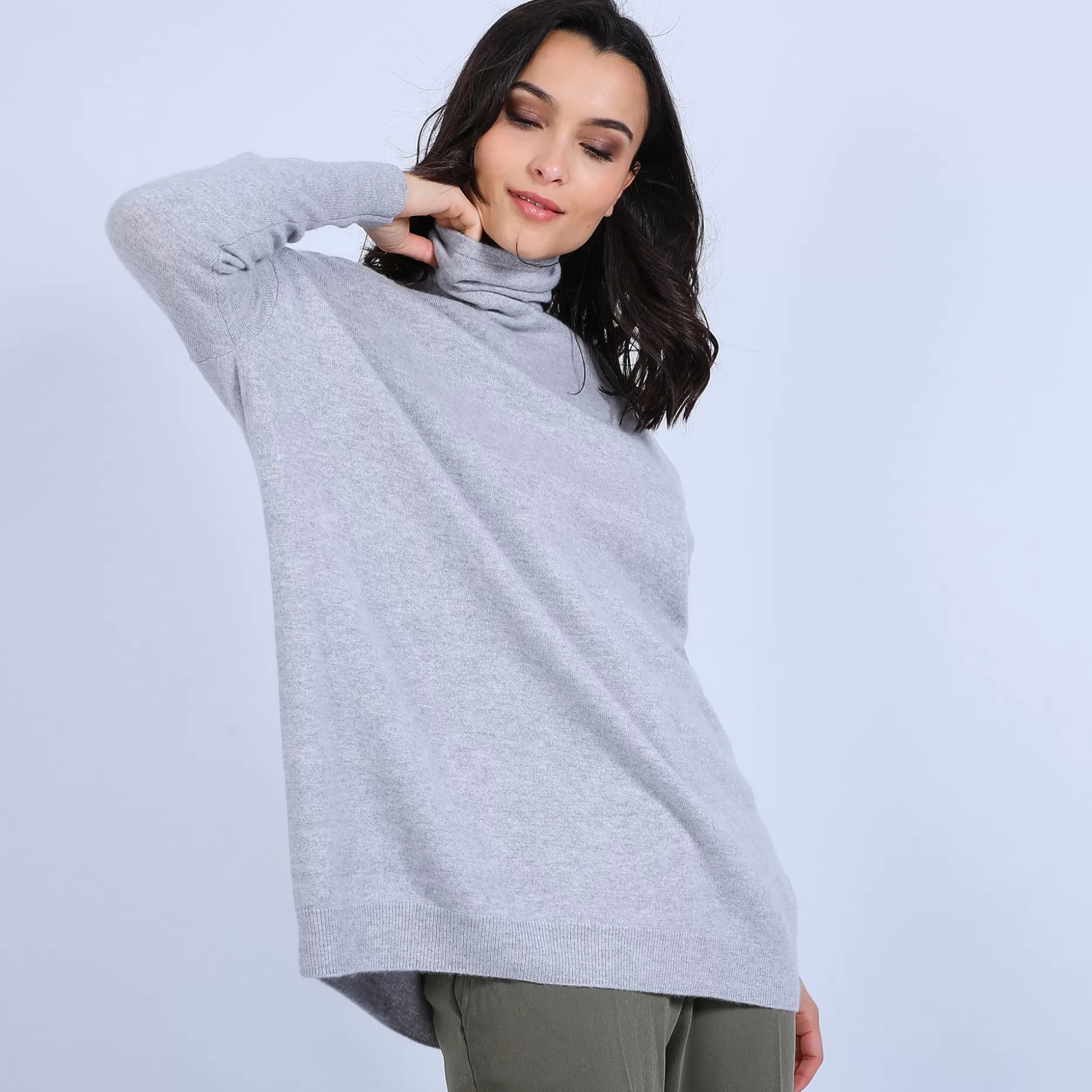 Maison Montagut Pull Large En Cachemire Col Roule - Bouda>Femme Pulls