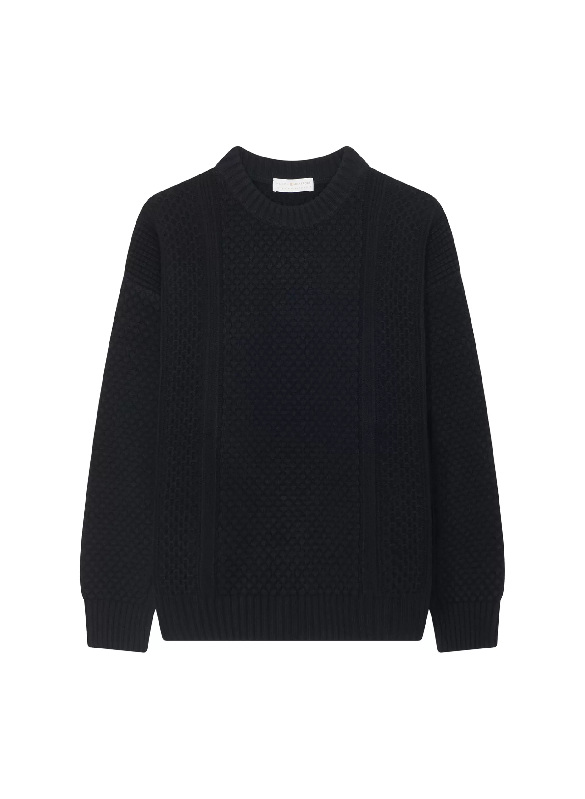 Maison Montagut Pull Maille Gaufree En Laine Et Cachemire - Fall>Homme Pulls