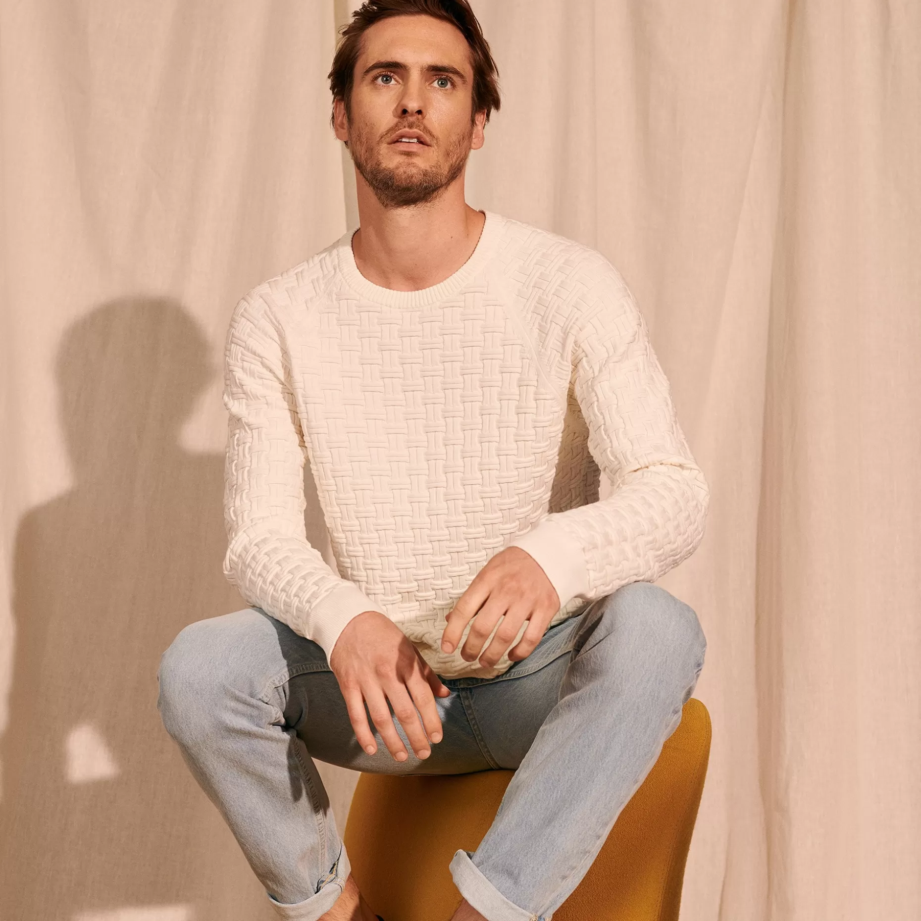 Maison Montagut Pull Manches Raglan En Coton Bio - Pepino>Homme Pulls