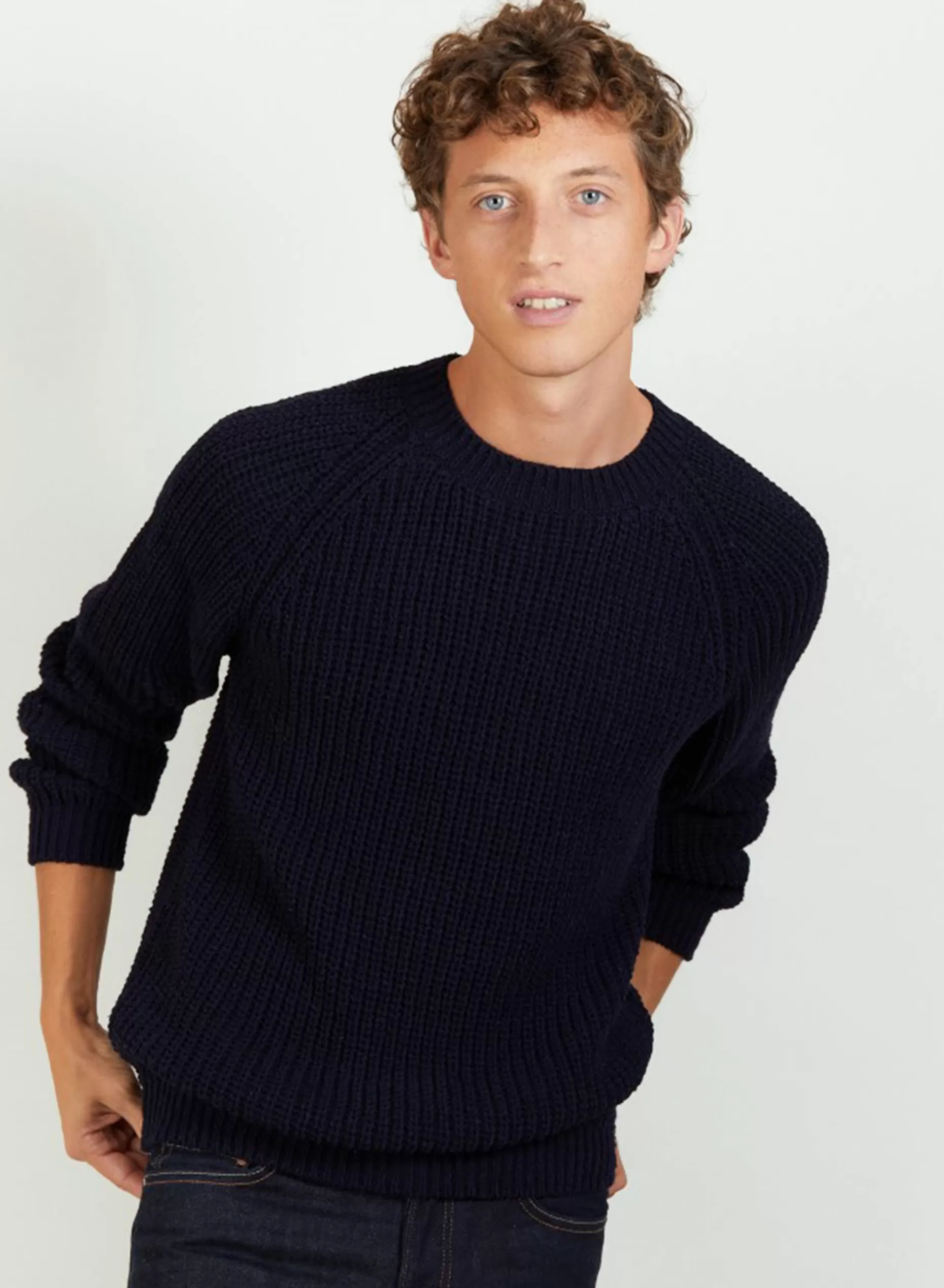 Maison Montagut Pull Manches Raglan En Soie Laine - Bolide>Homme Pulls