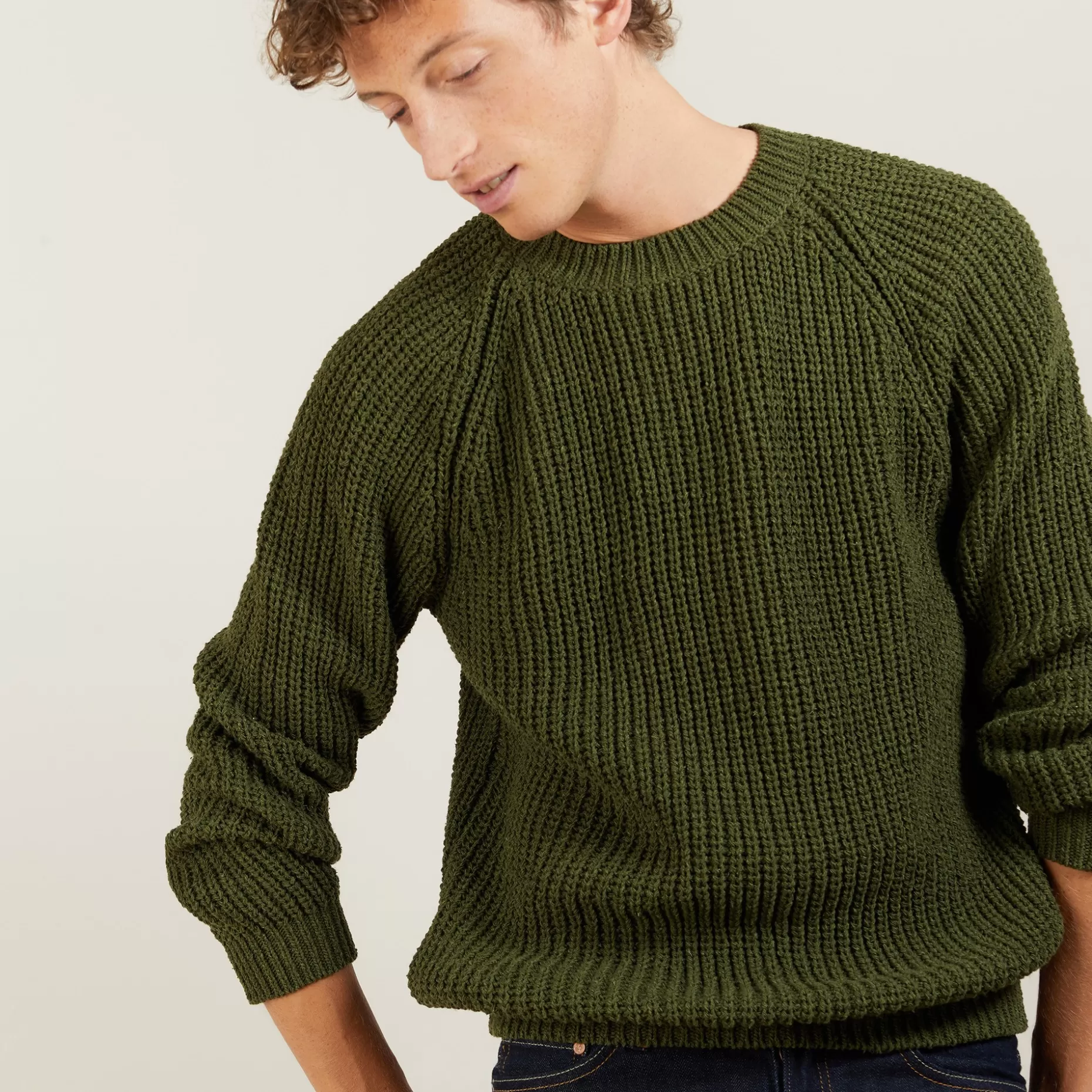 Maison Montagut Pull Manches Raglan En Soie Laine - Bolide>Homme Pulls