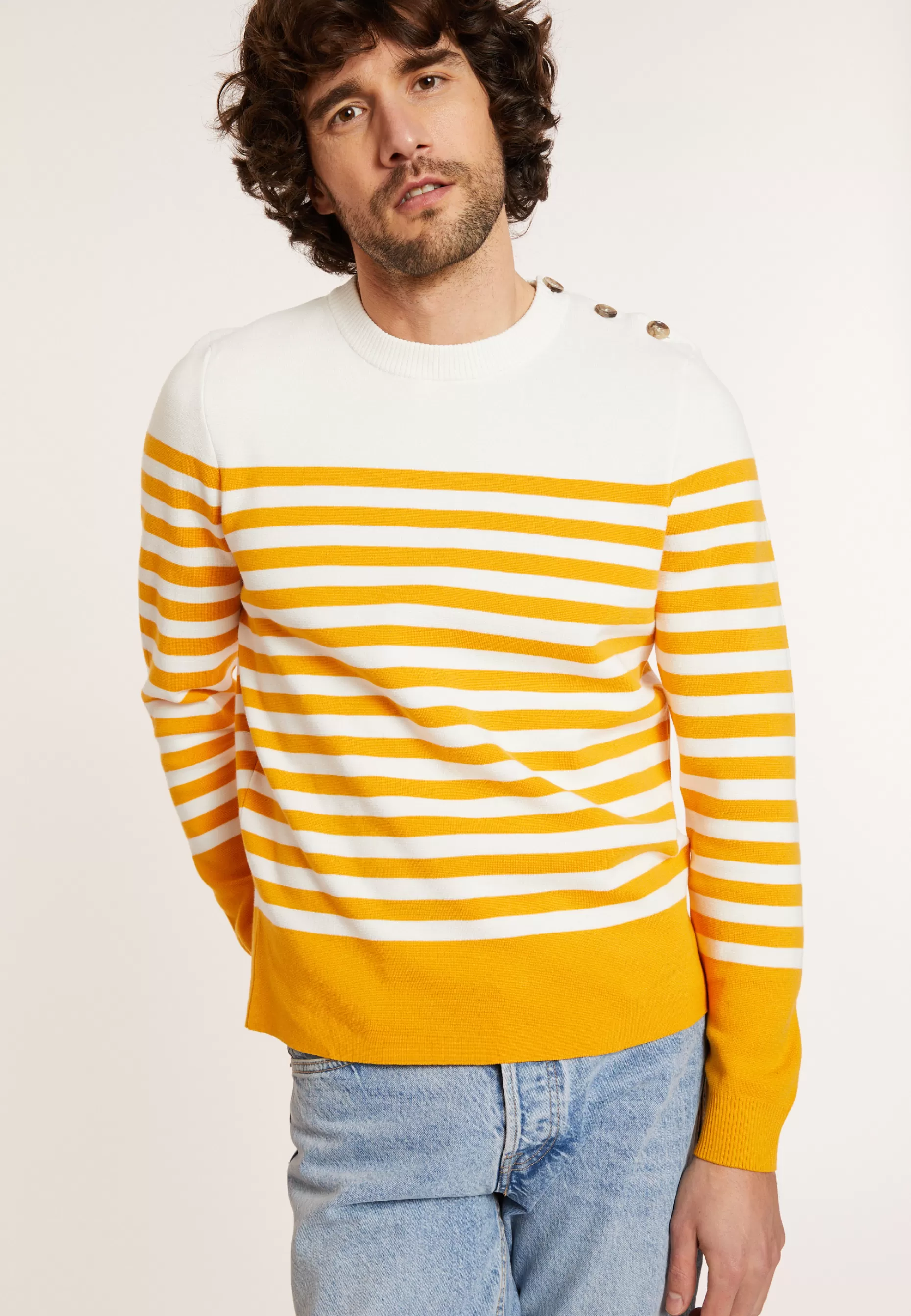 Maison Montagut Pull Mariniere En Coton - Dory>Homme Pulls