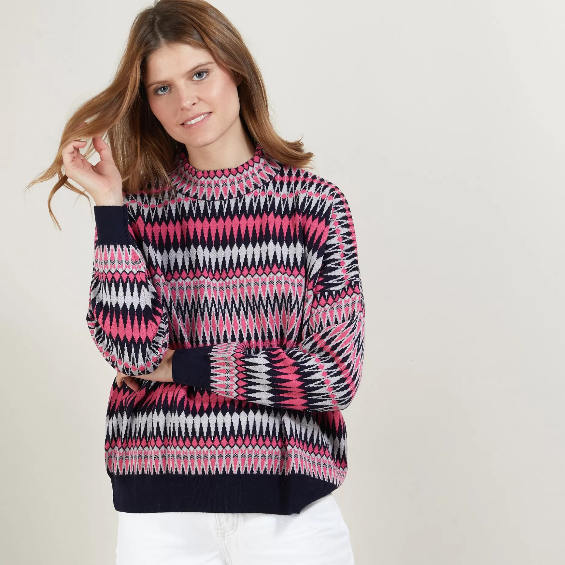 Maison Montagut Pull Motifs Azteques En Laine - Fidji>Femme Pulls